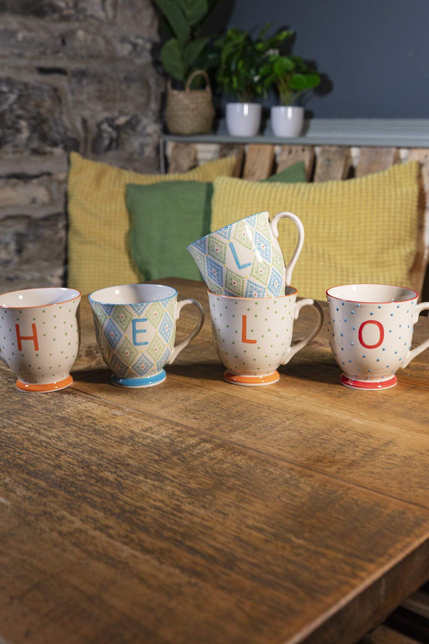 Eclectic Alphabet Mug E
