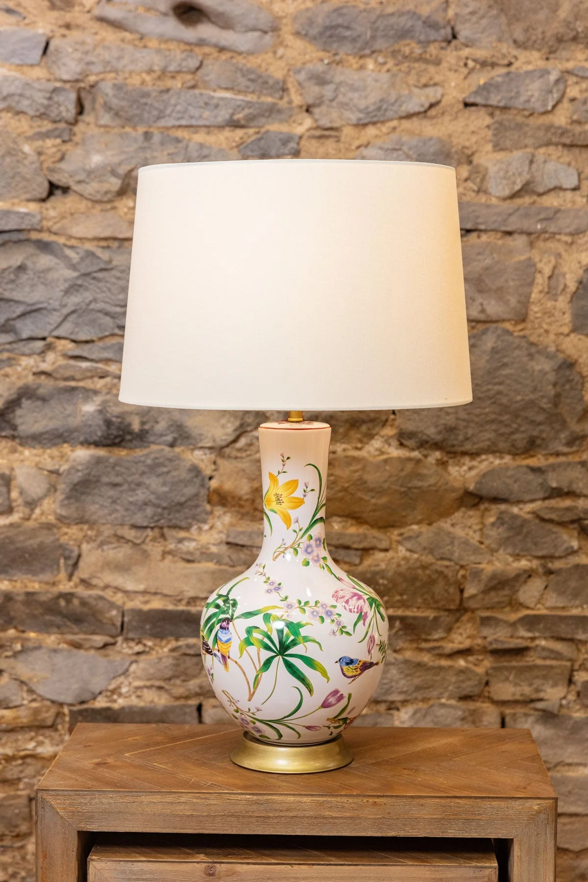 Floral Ceramic Table Lamp