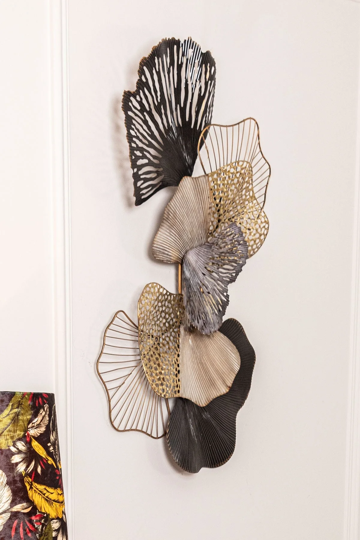 Layered Leaf Metal Wall Art