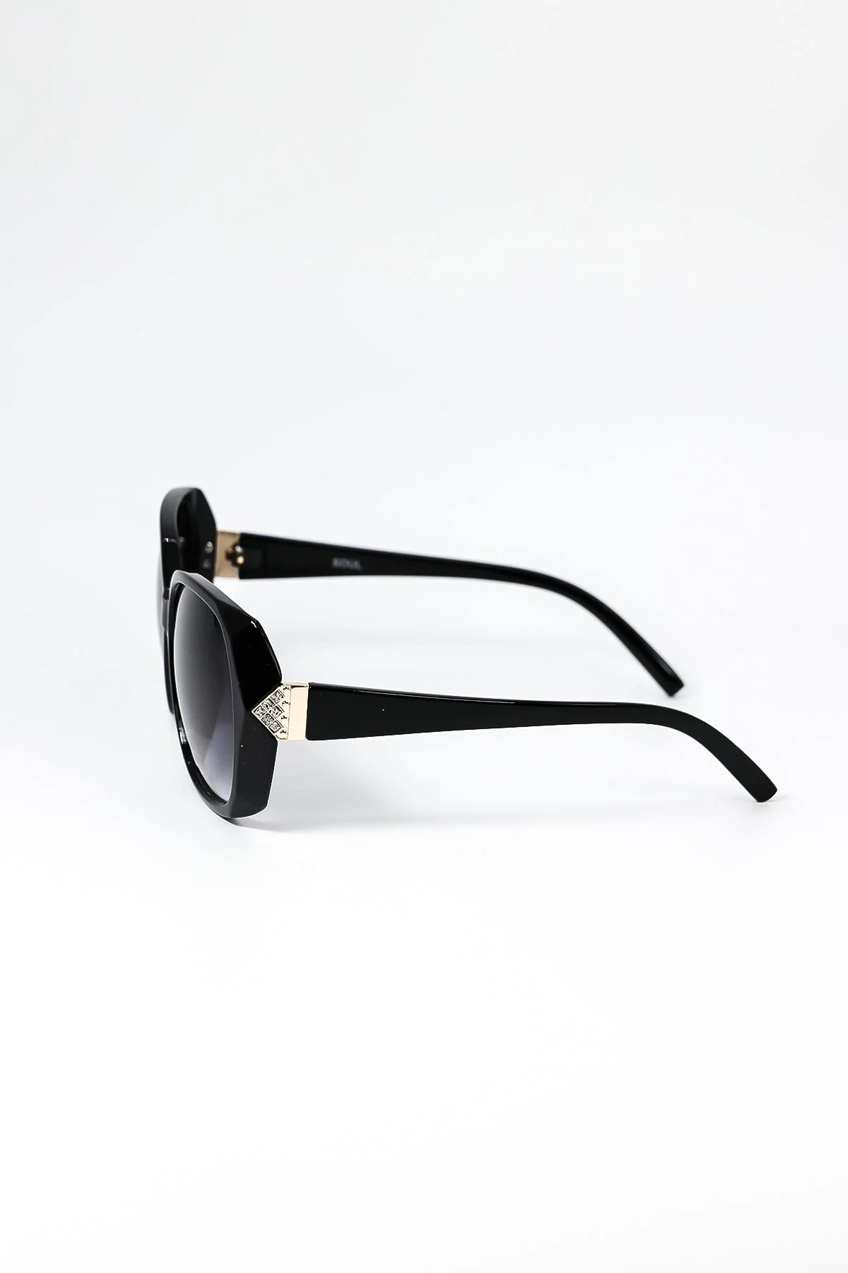 Black Diamante Detail Sunglasses