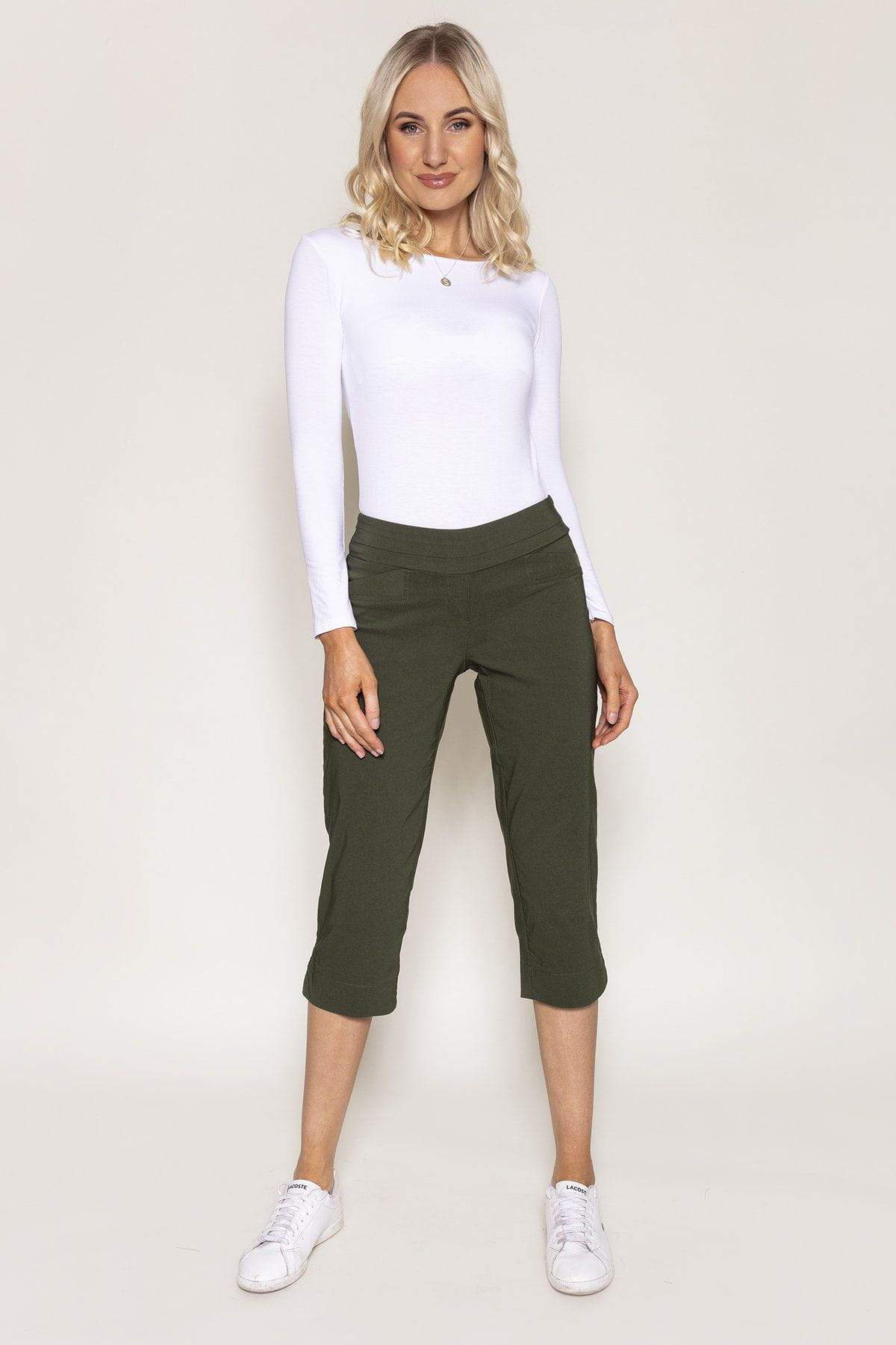 Bengaline Crop Pants in Khaki
