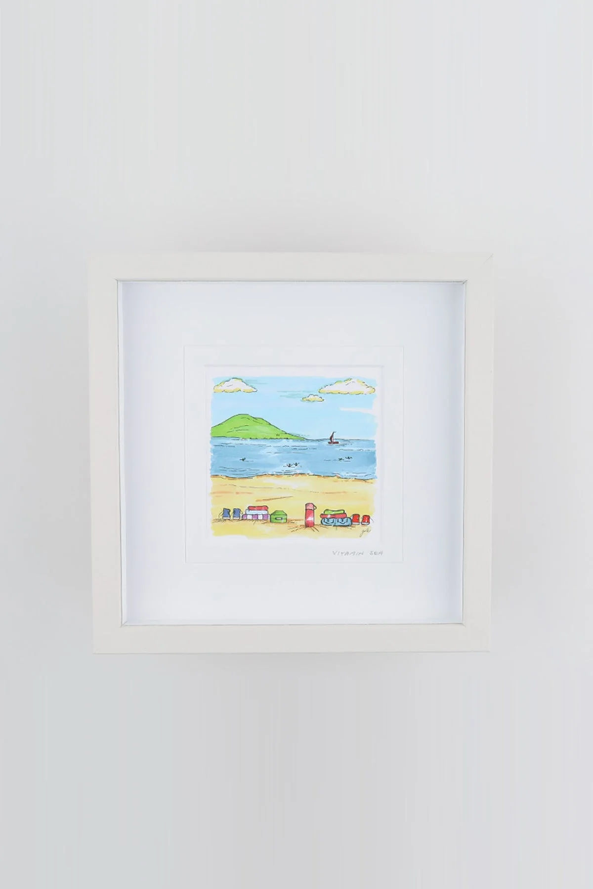 Vitamin Sea Small Framed Art Print