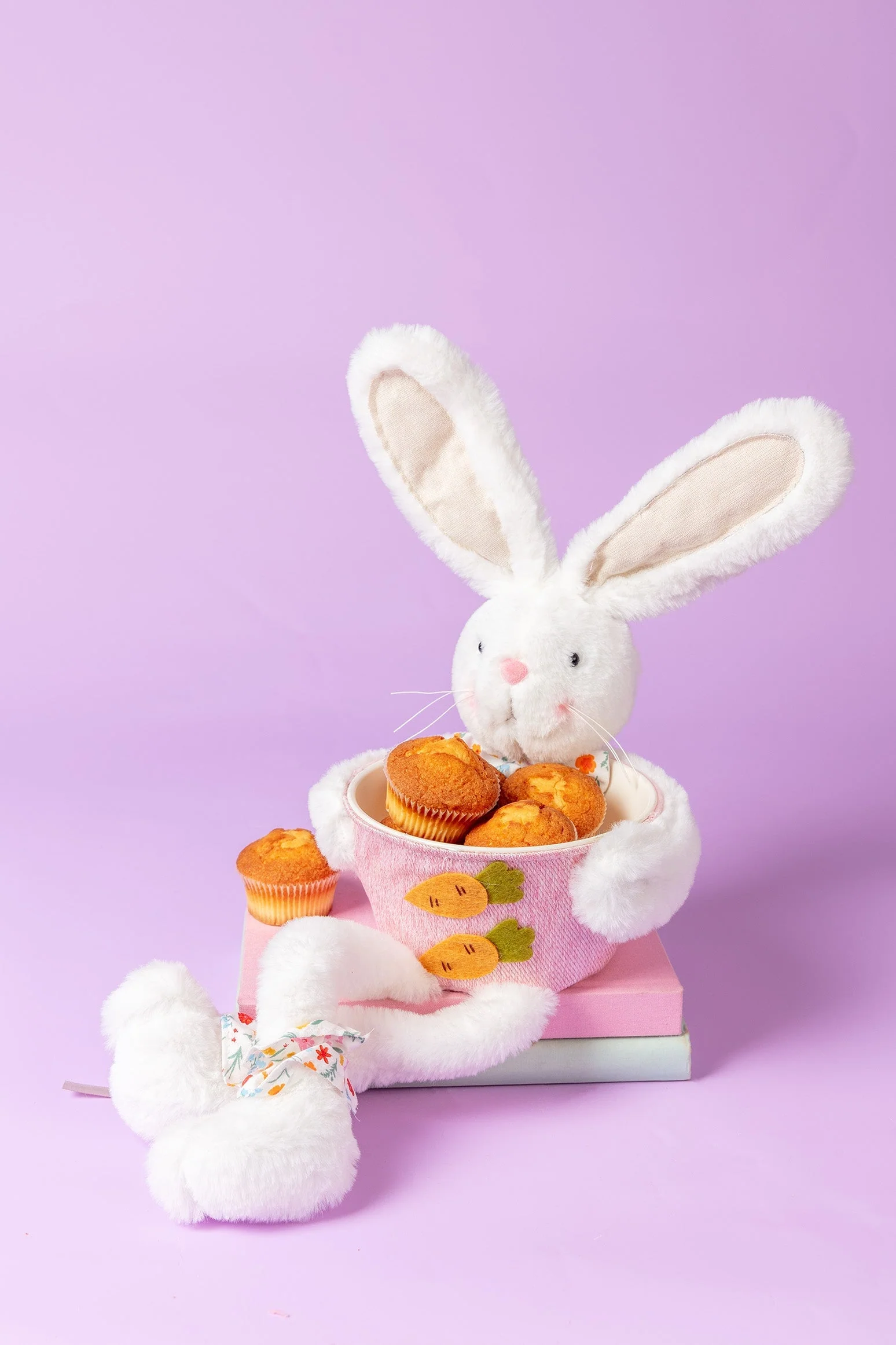 Pink Easter Bunny Basket