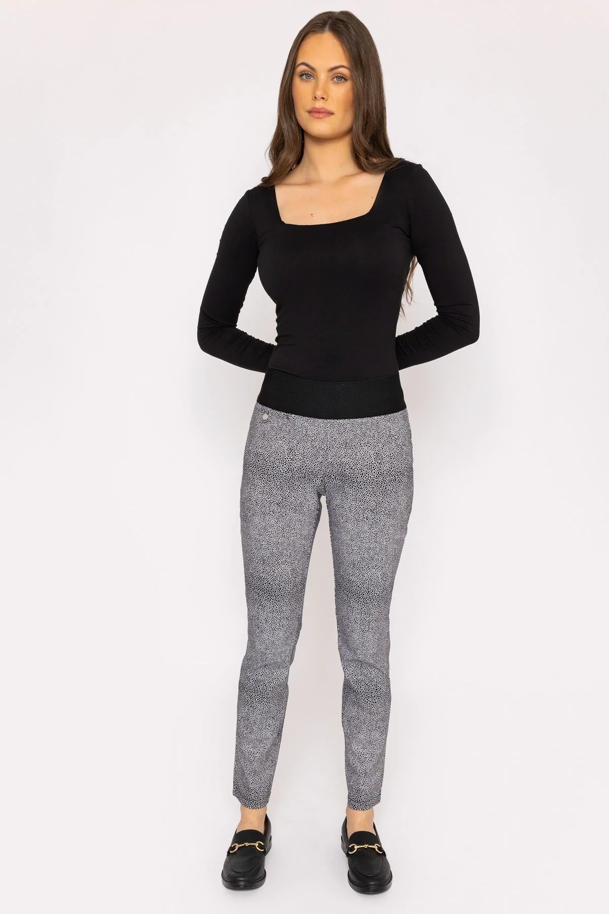 Jacquard Pant in Animal Print