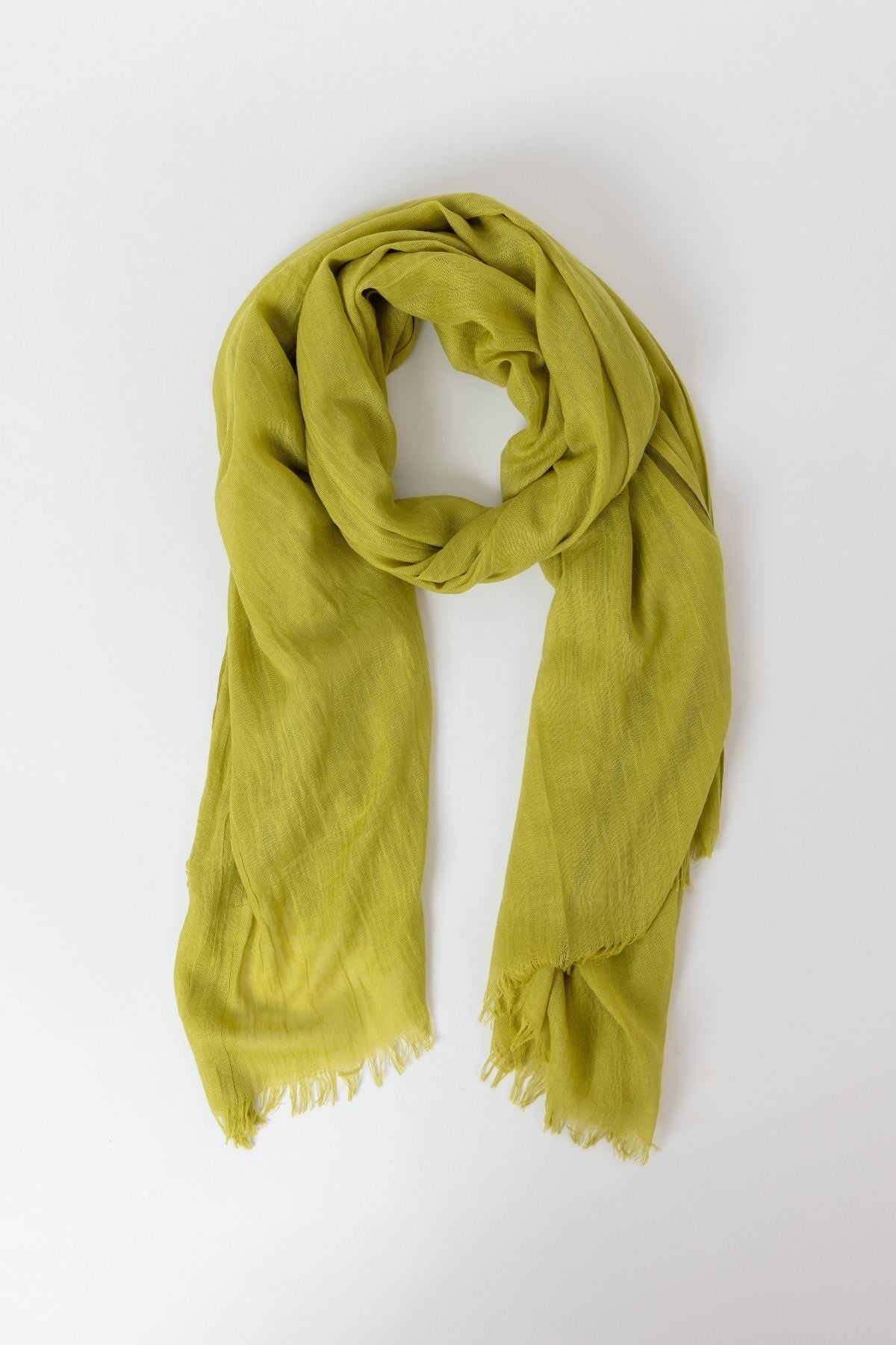 Plain Scarf in Lime