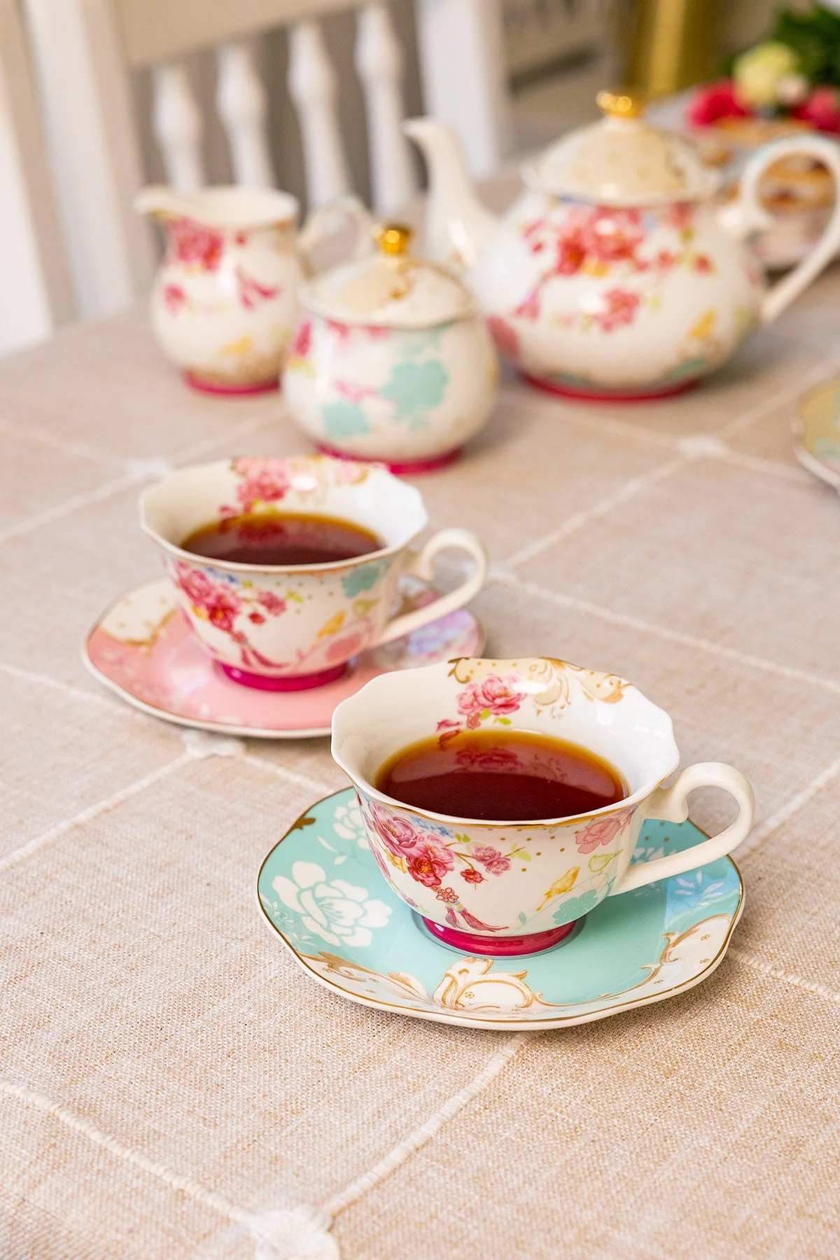 Rosa Belle Cups & Saucer Set