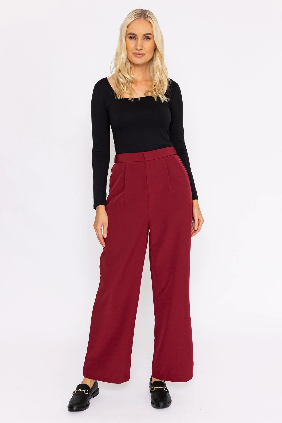 Rubix Pant in Burgundy
