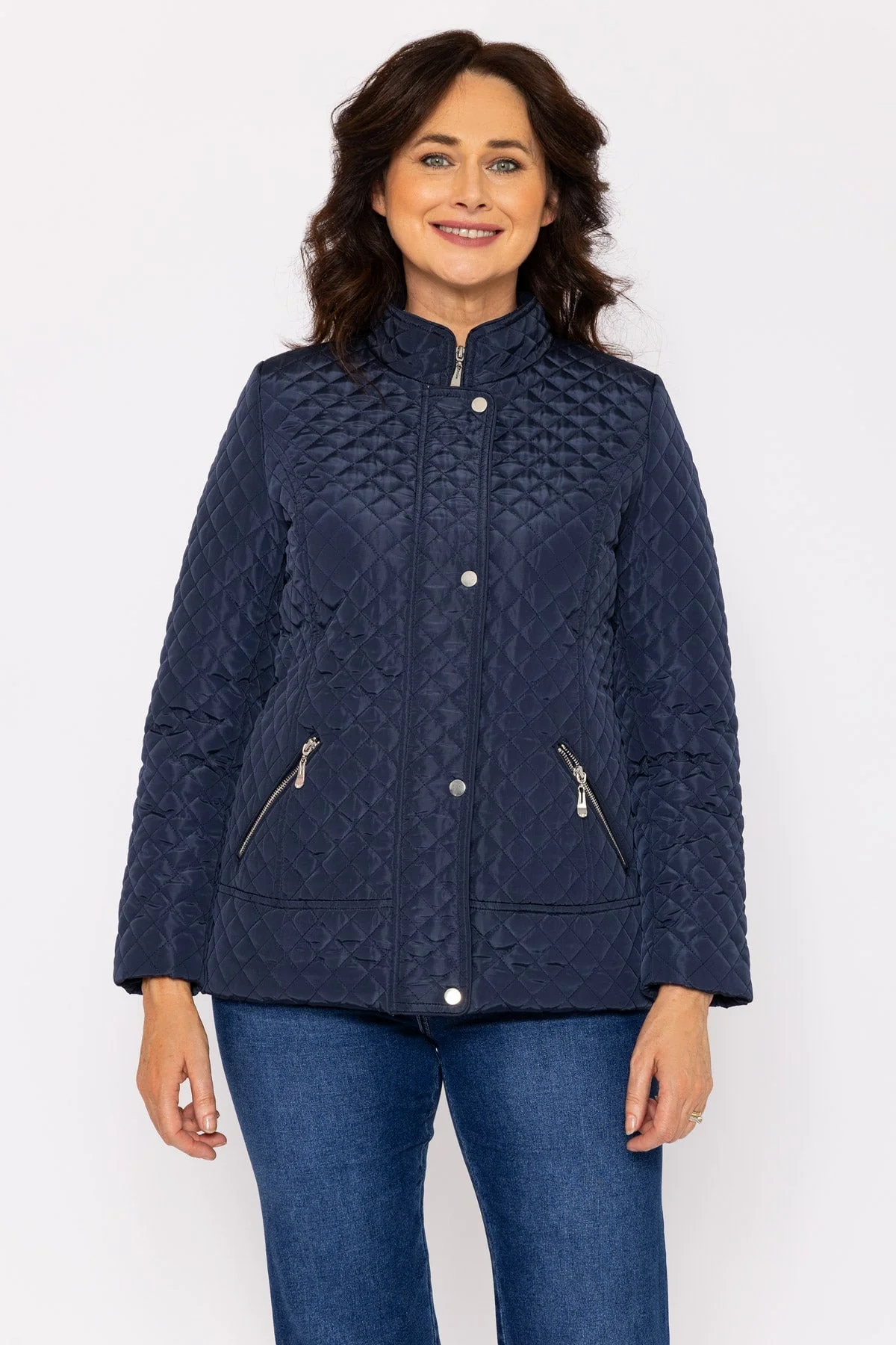 Quilted Jacket in Navy