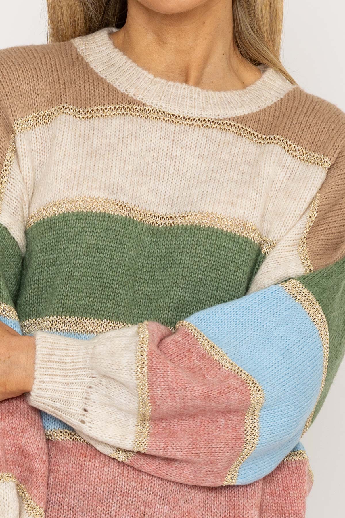 Stripe Knit in Multi Print