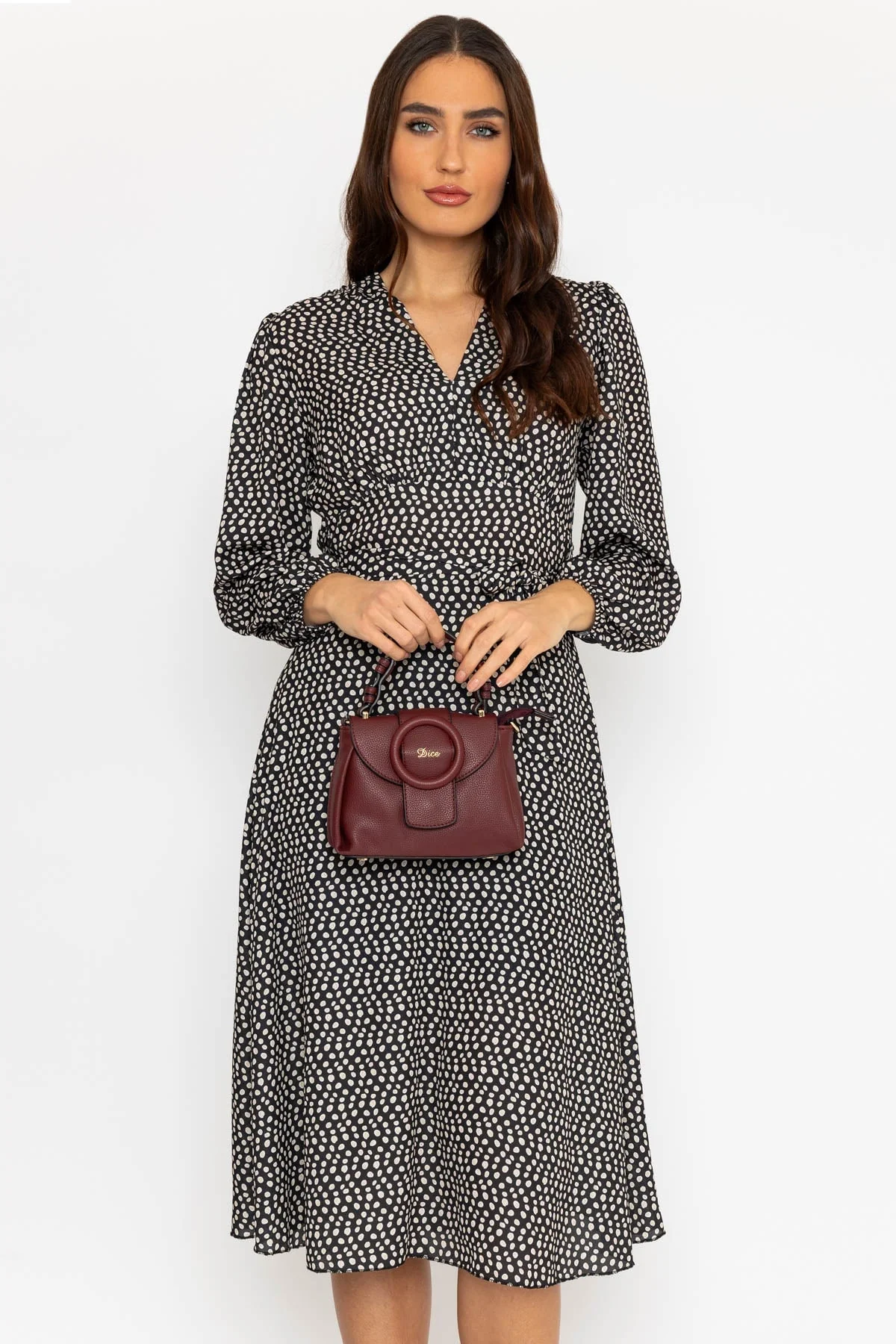 Celia Crossbody Bag in Burgundy