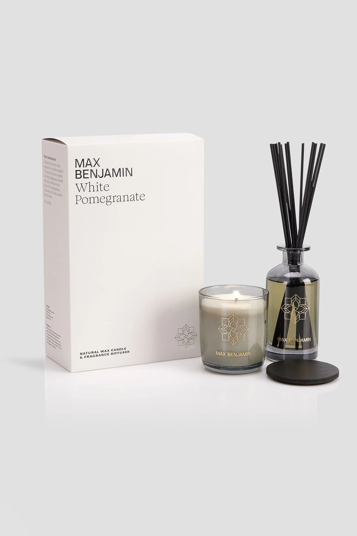 White Pomegranate Candle & Diffuser Gift Set