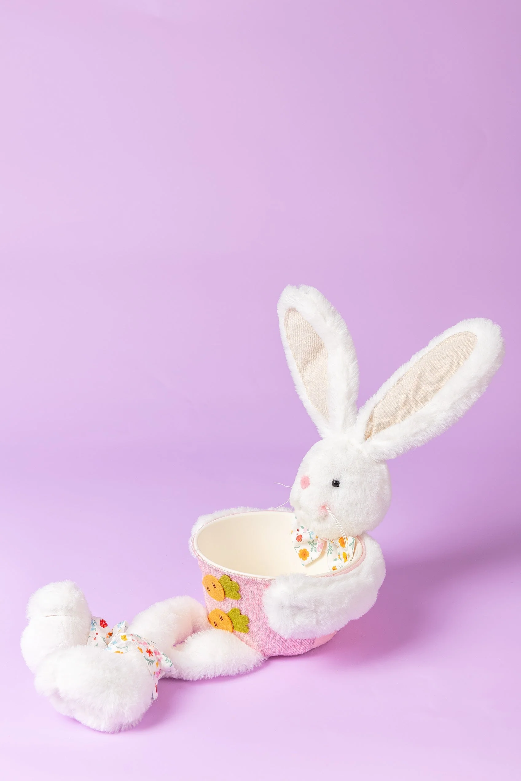 Pink Easter Bunny Basket