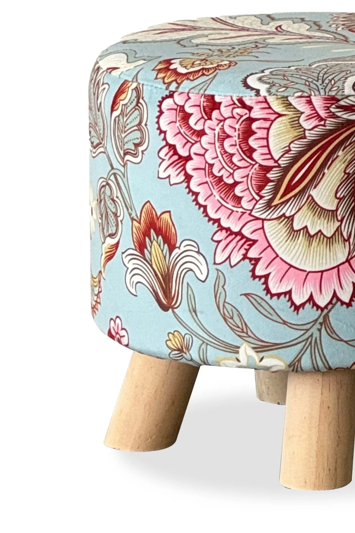 Vintage Floral Footstool