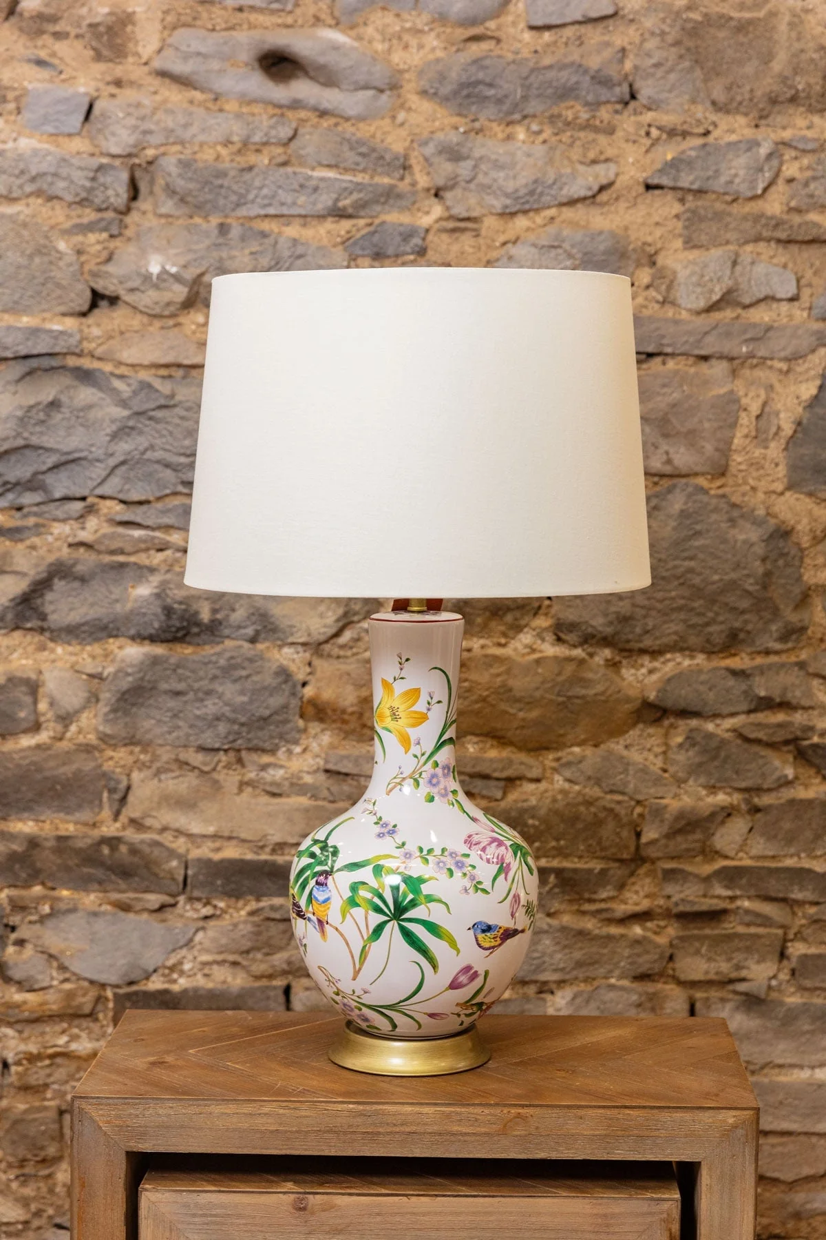 Floral Ceramic Table Lamp