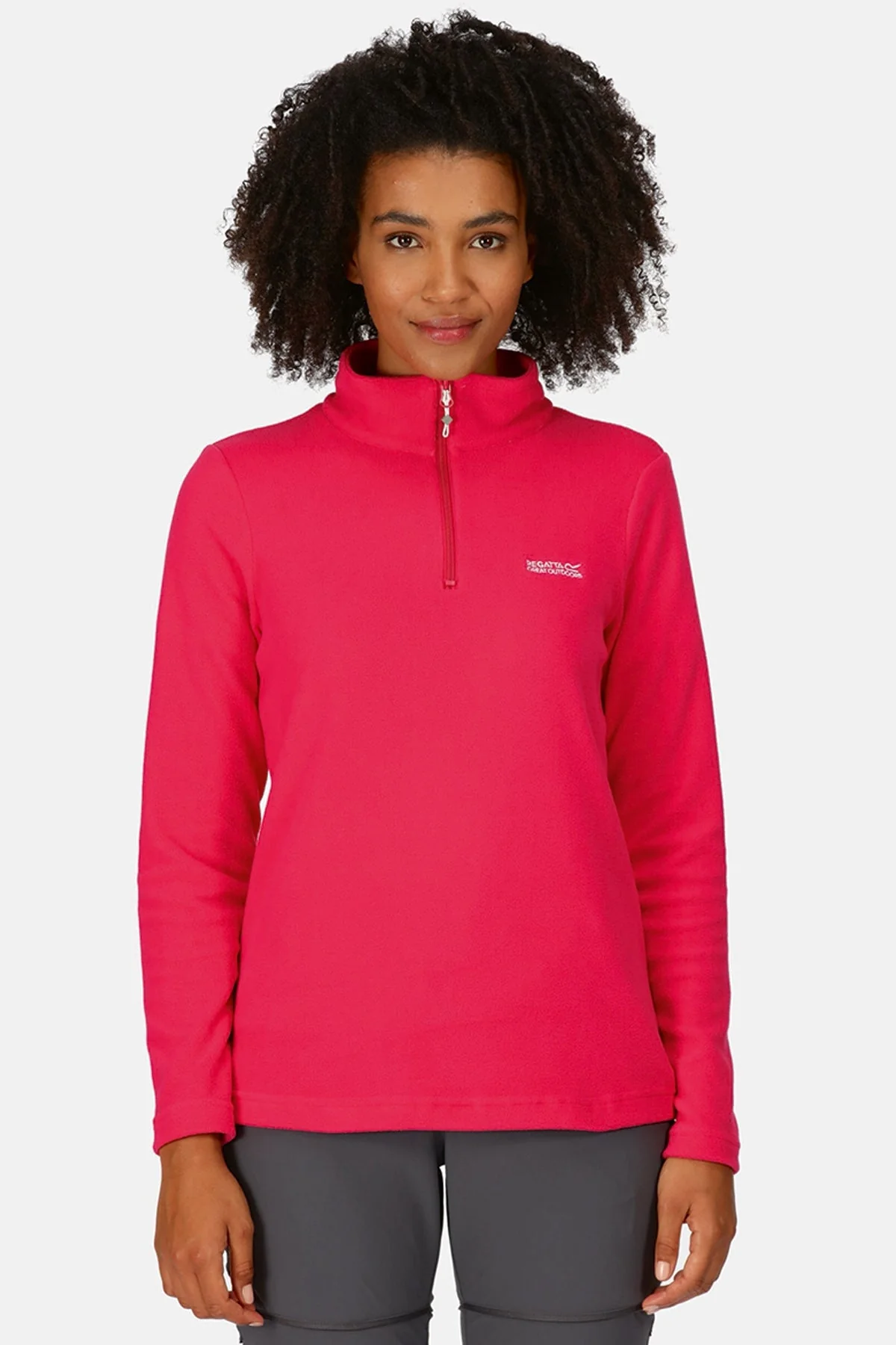 Women's Sweethart Lightweight Half-Zip Fleece in Pink