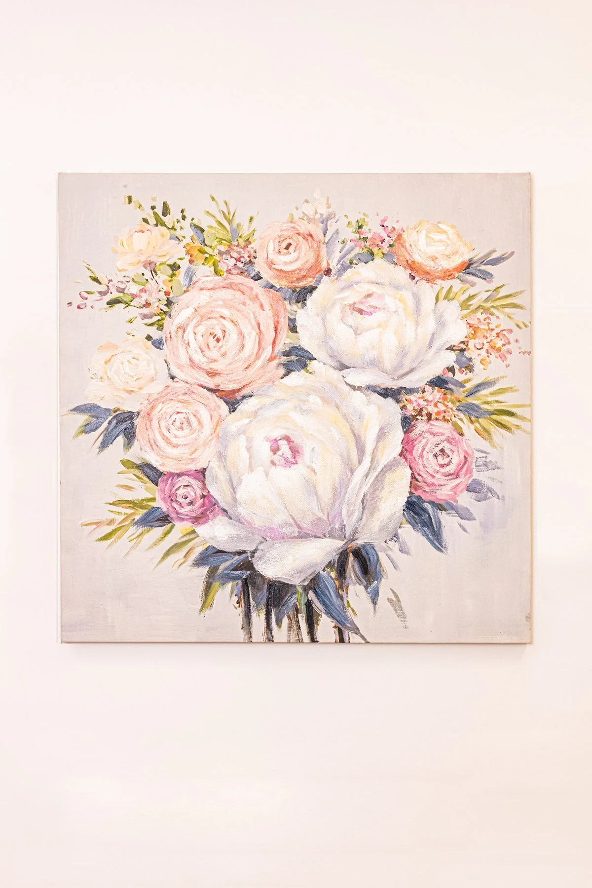 Peony Bouquet Canvas Wall Art