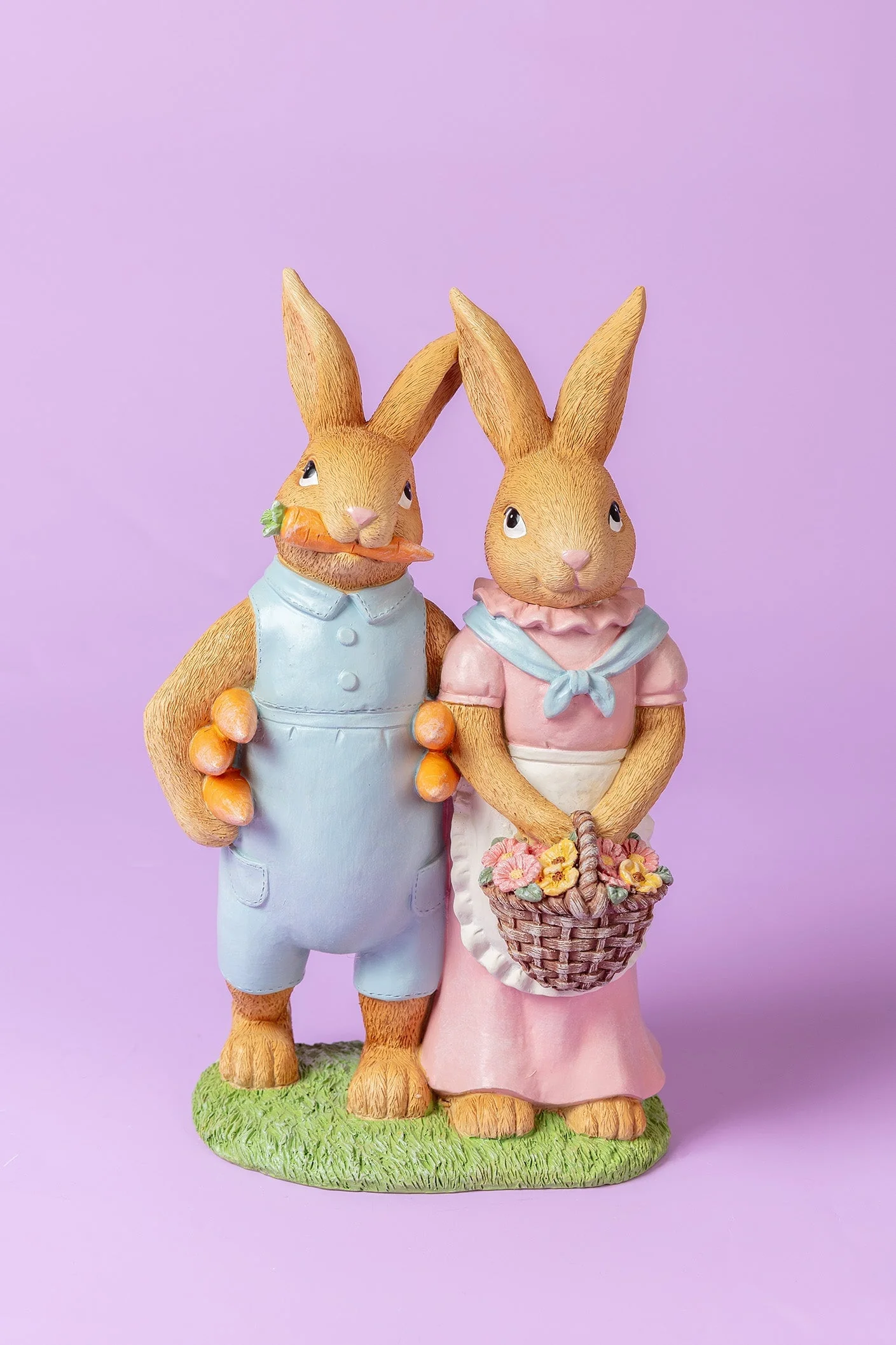 Mr And Mrs Bunny Couple Ornament