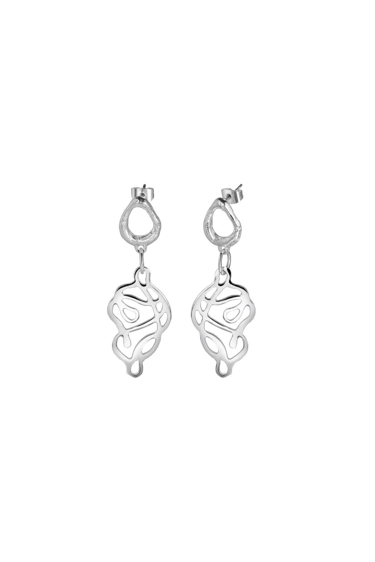 Molten Knot Drop Earrings