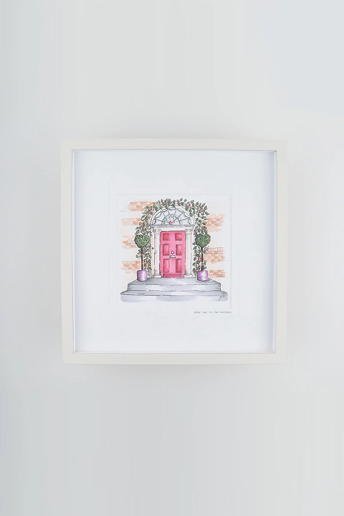 Yes To The Address Large Framed Art Print