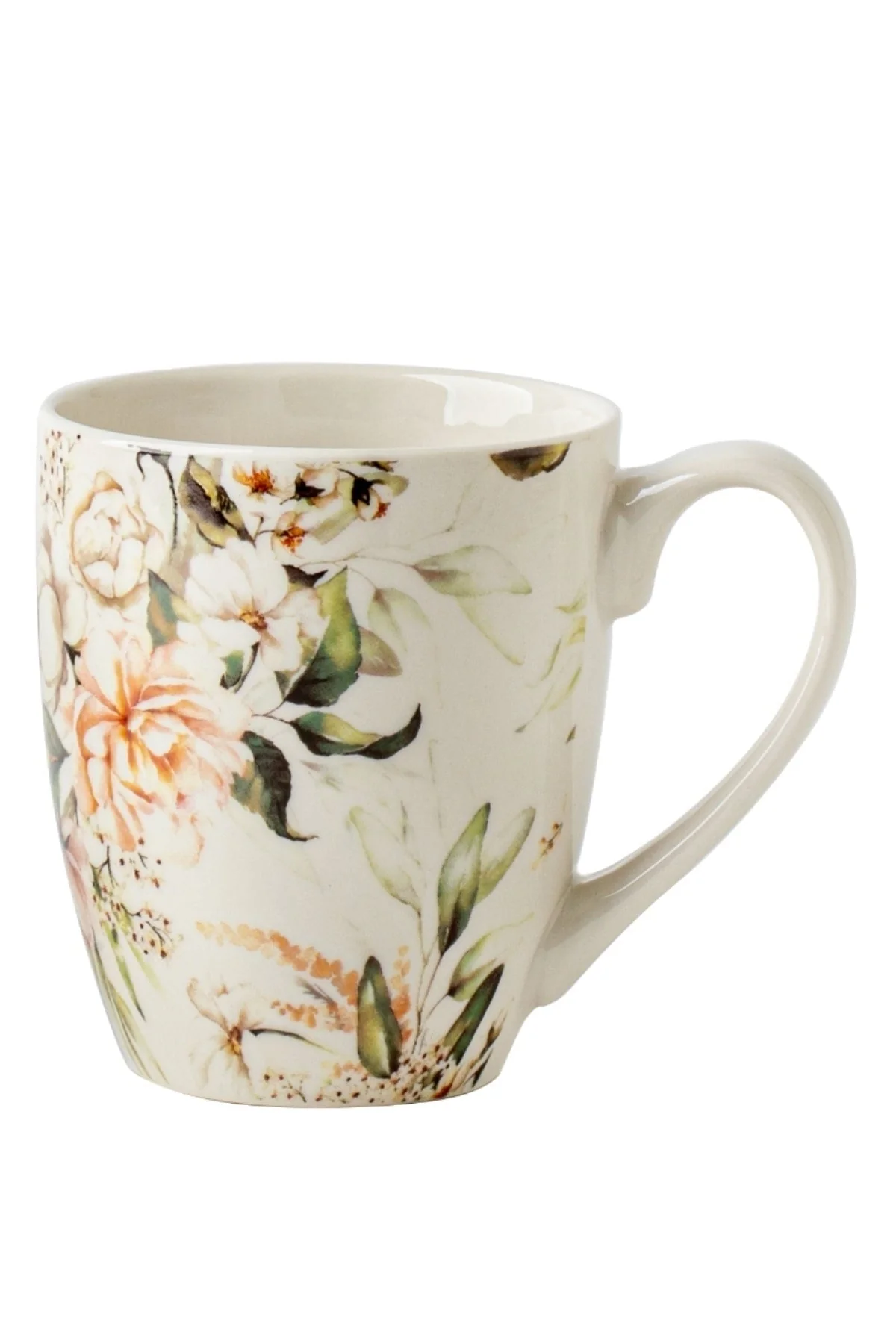 Set Of 4 Vintage Floral Mugs