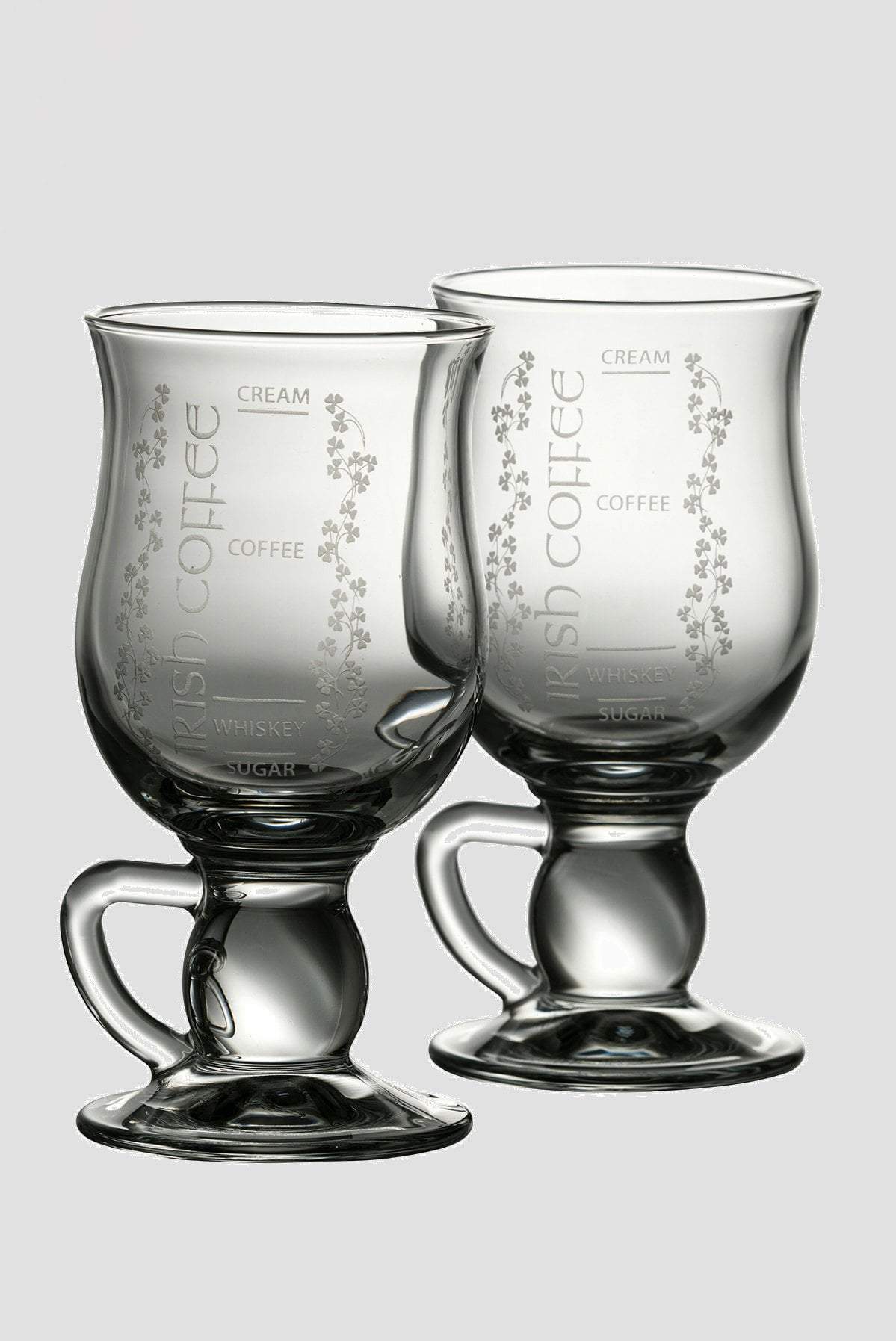 Glass Irish Coffee Set