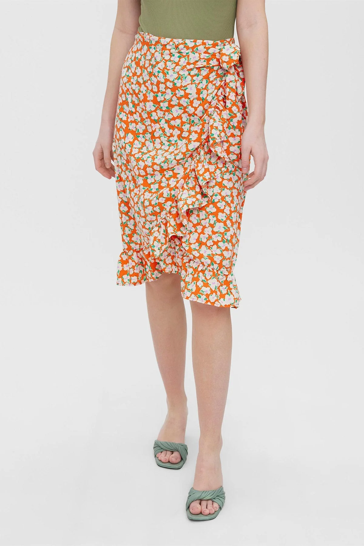 Olea Skirt in Red Print