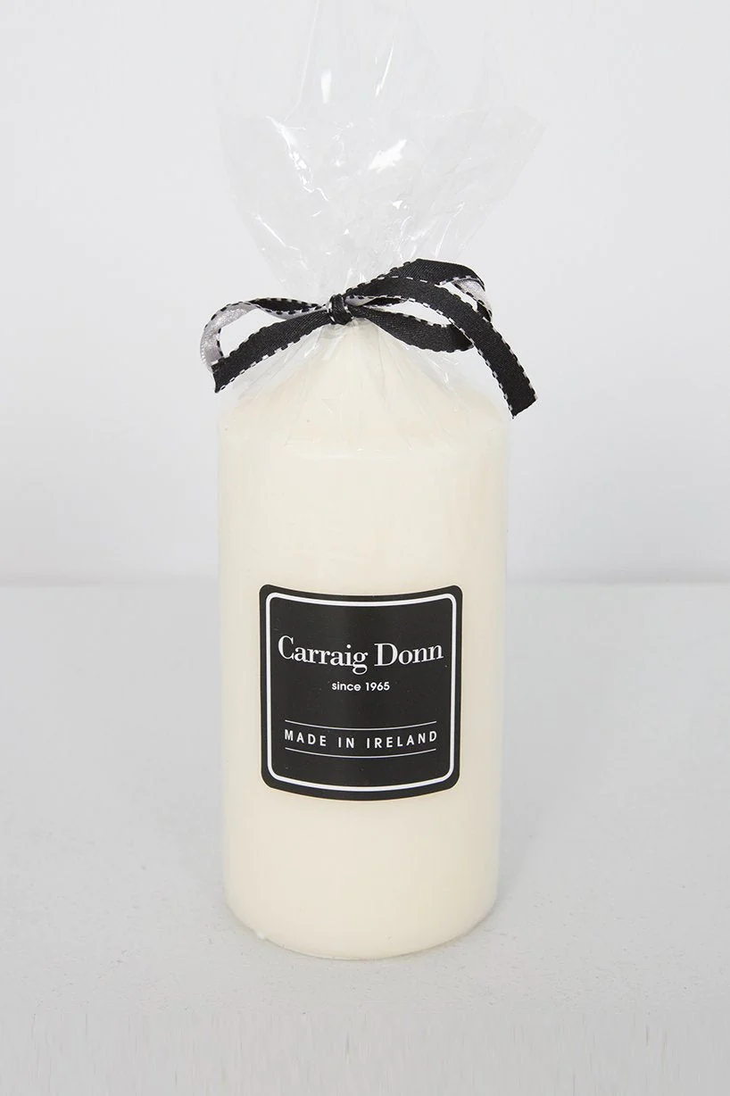 16 cm Ivory Pillar Candle