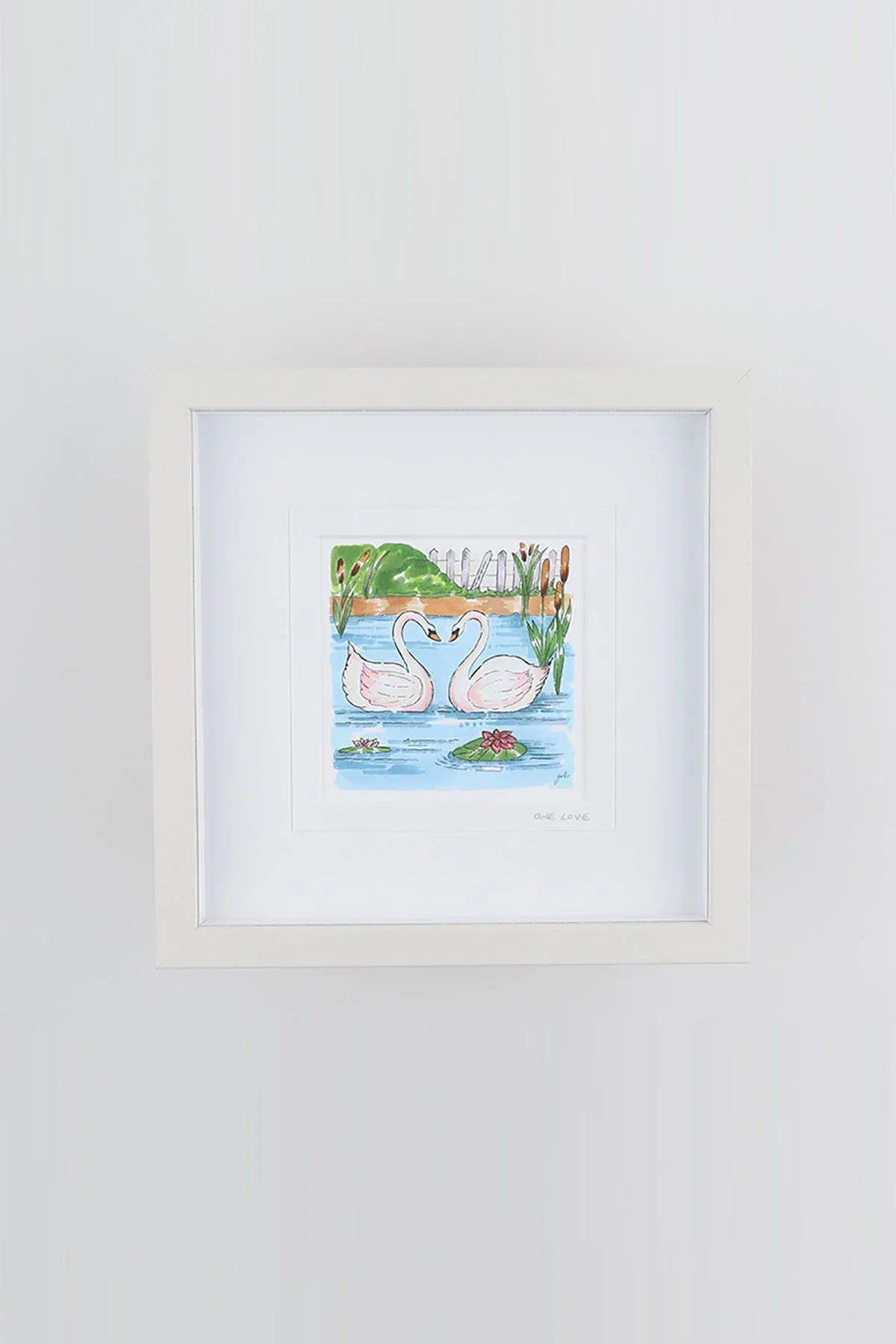 One Love Small Framed Art Print