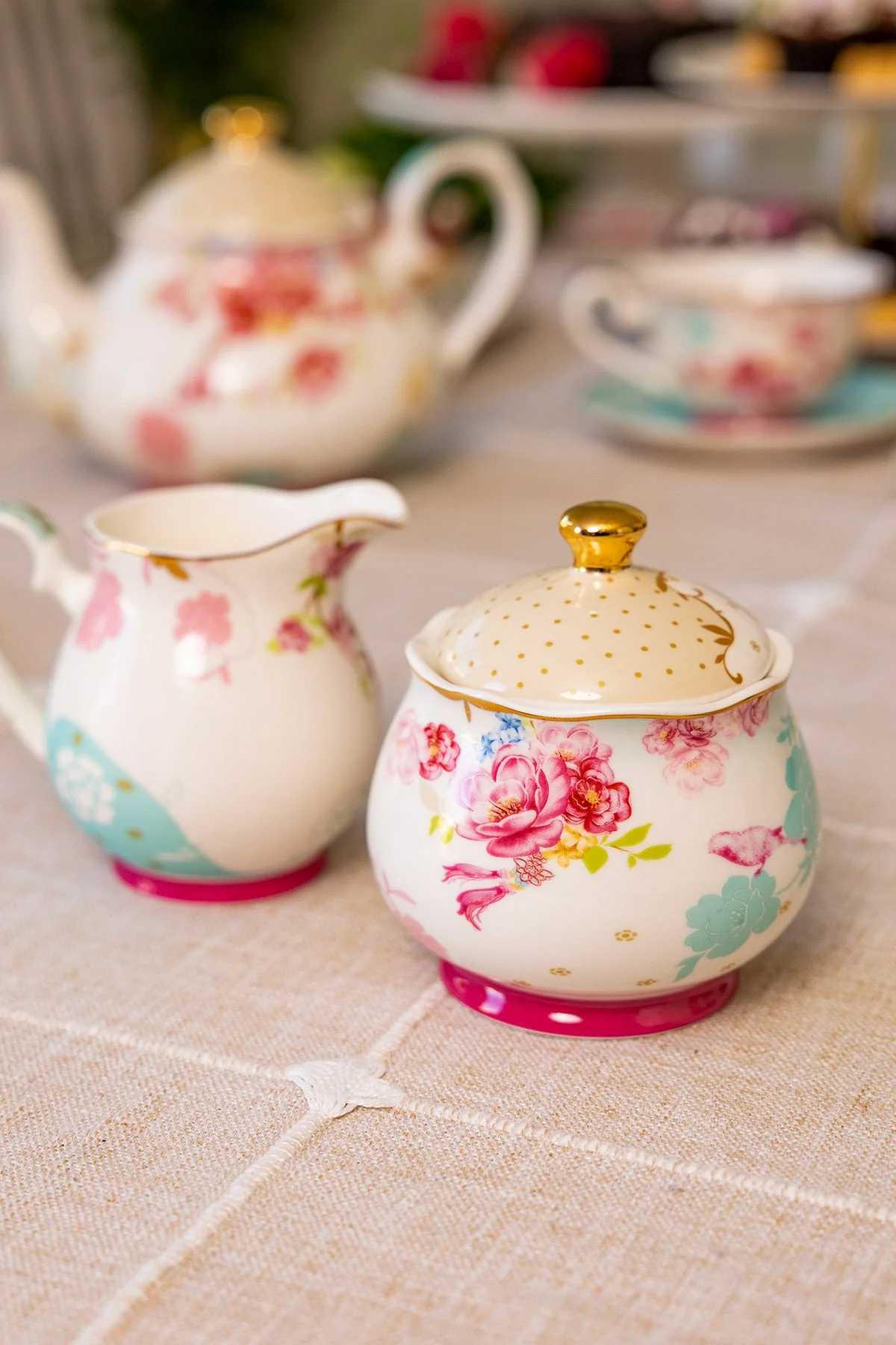 Rosa Belle Sugar & Creamer Set