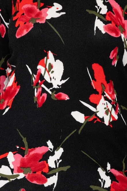 Printed Knit in Black