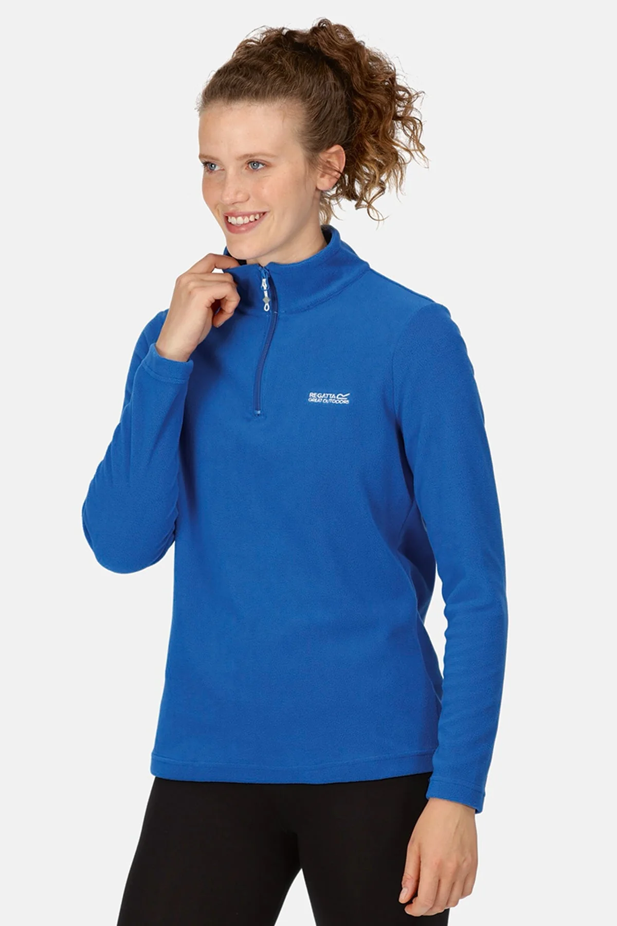 Women's Sweethart Lightweight Half-Zip Fleece in Olympian Blue