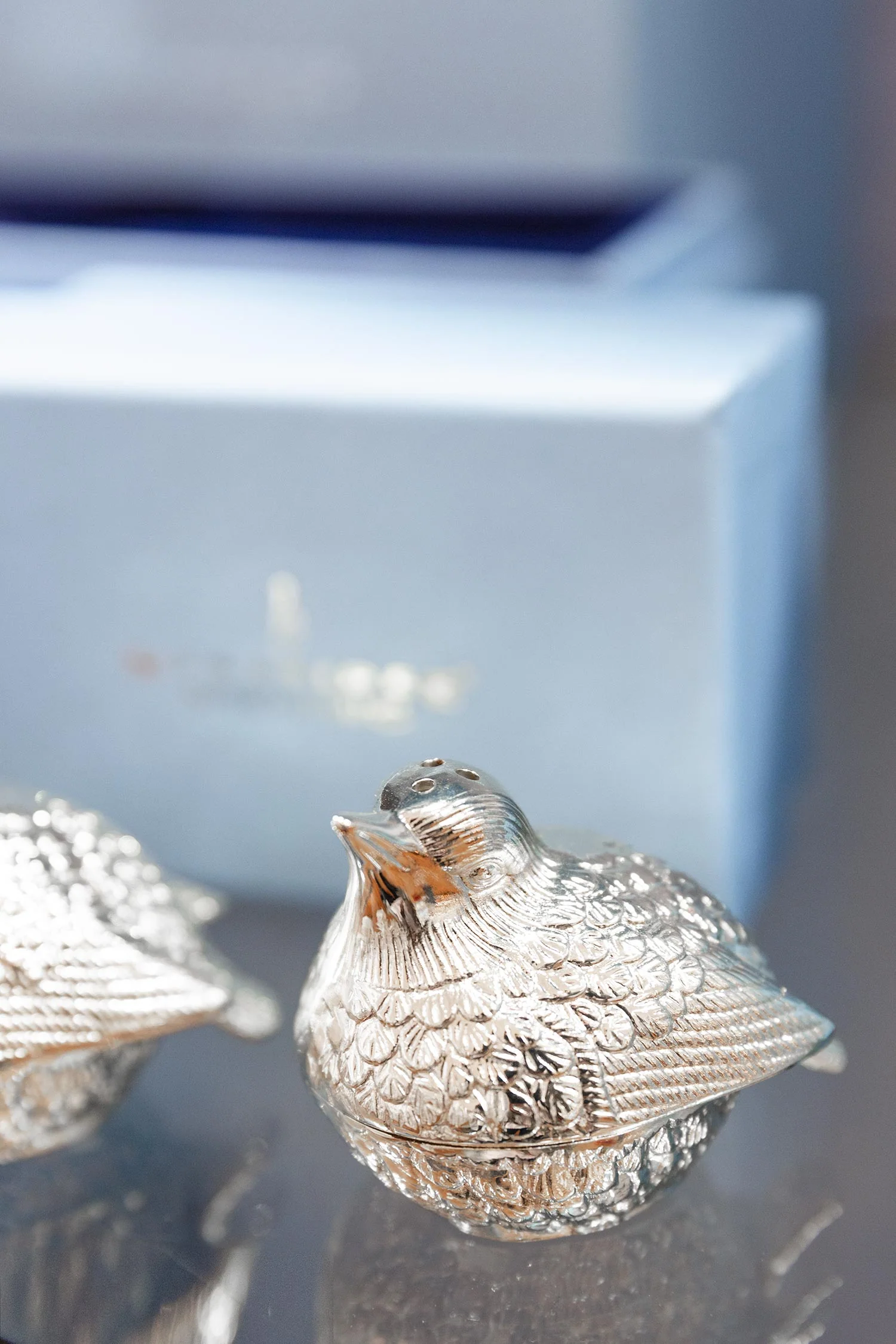 Silver Plated Bird Salt & Pepper Set