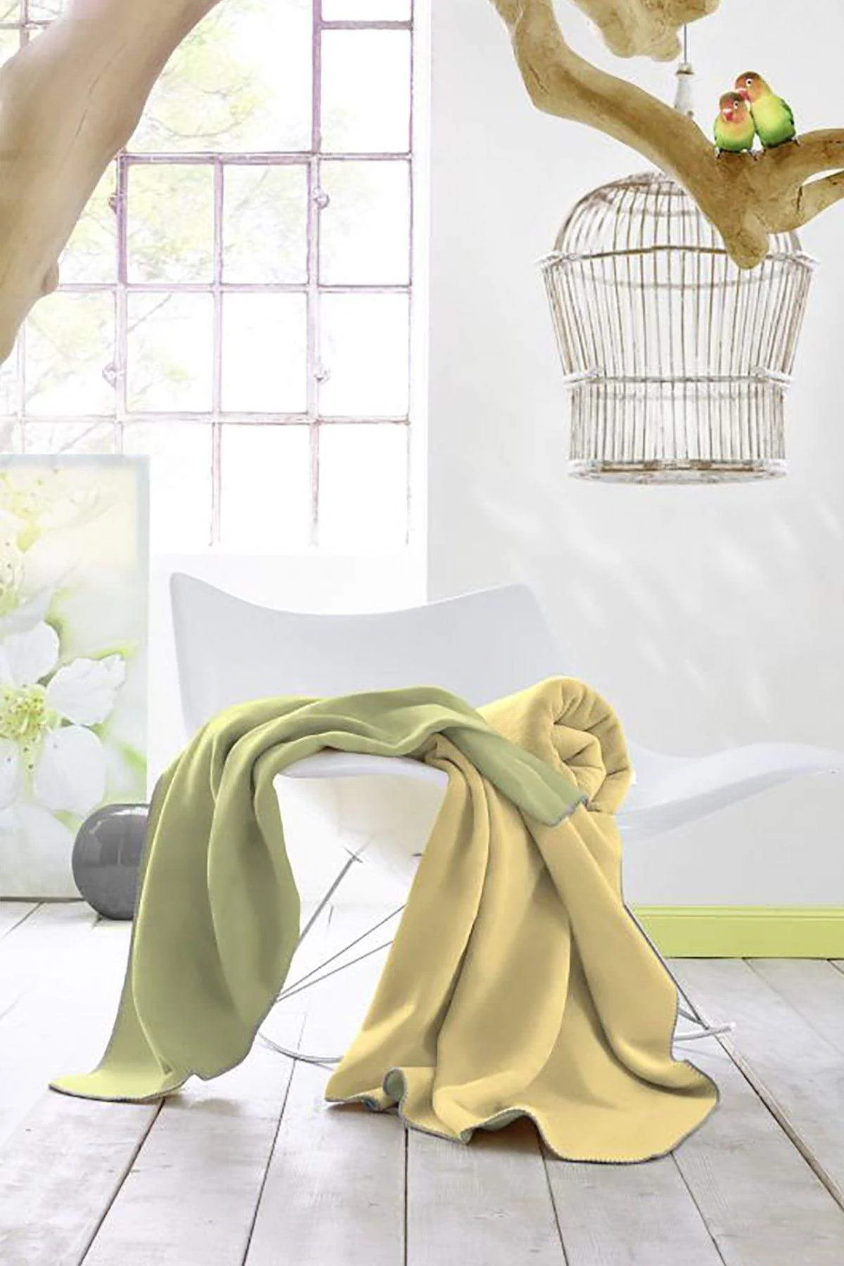 Duo Cotton Throw 150x200cm in Ochre