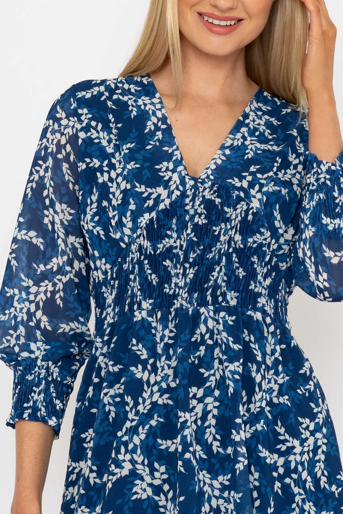 Sienna Navy Knee Length Dress