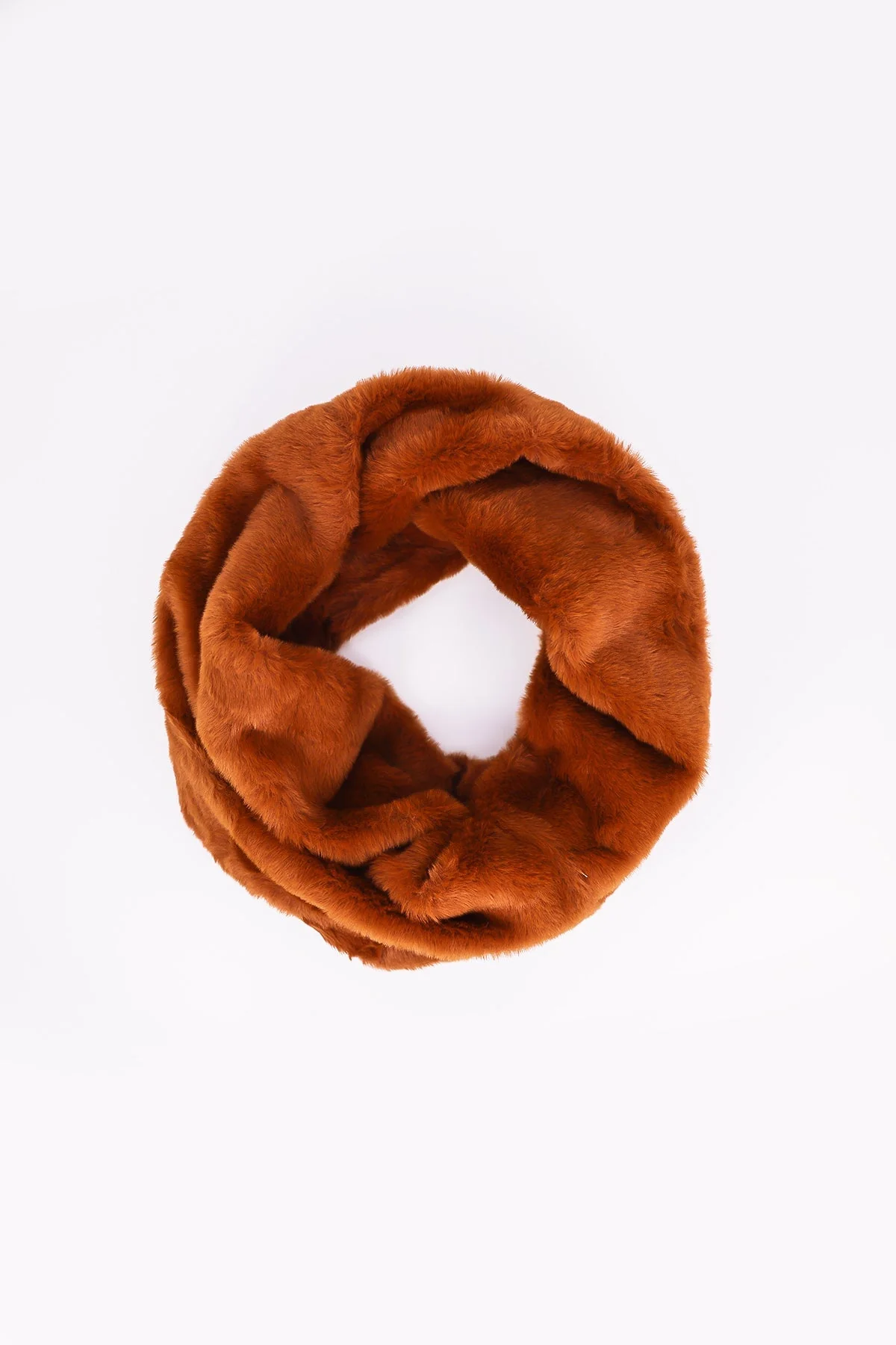 Faux Fur Snood in Tan