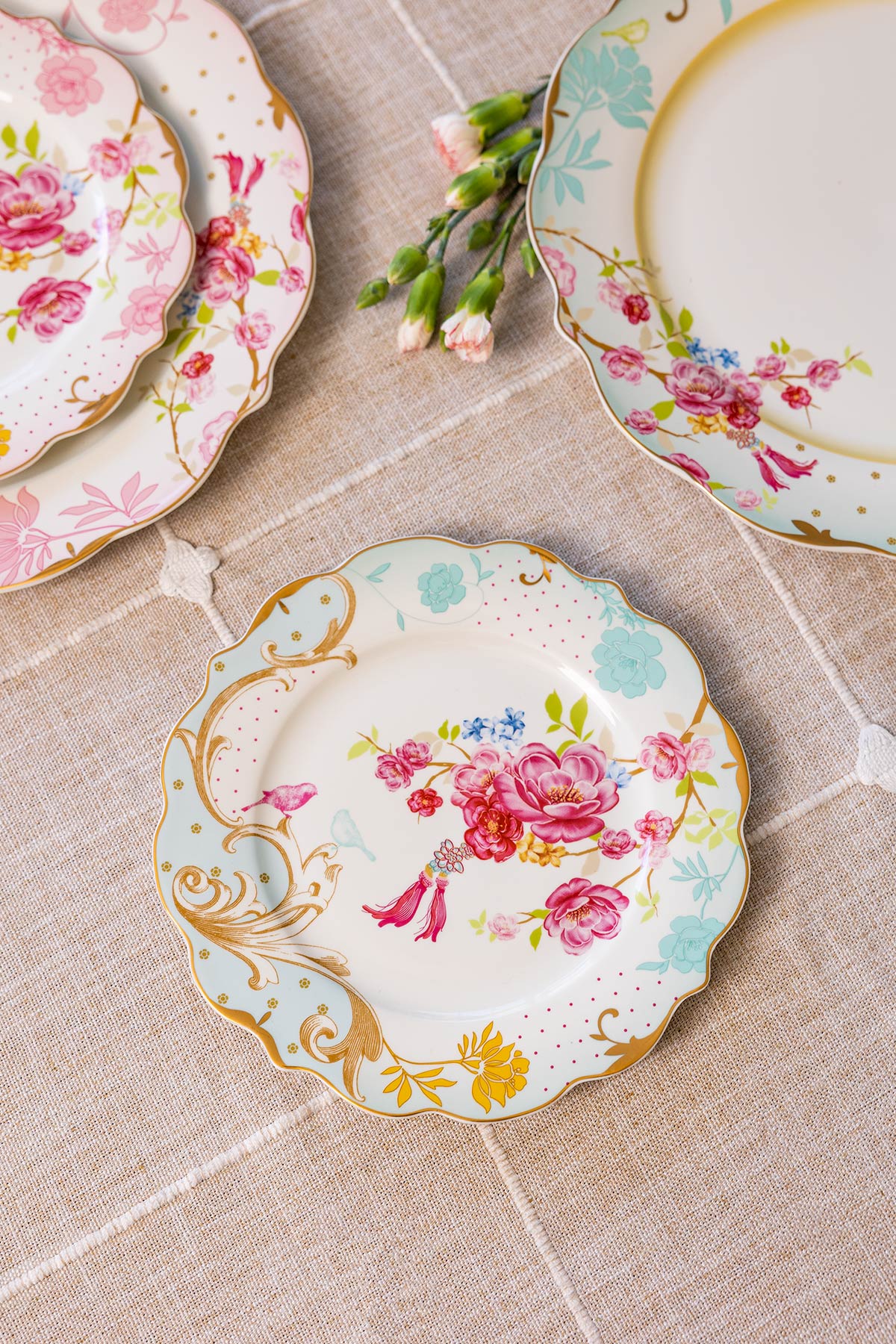 Rosa Belle Blue Side Plate