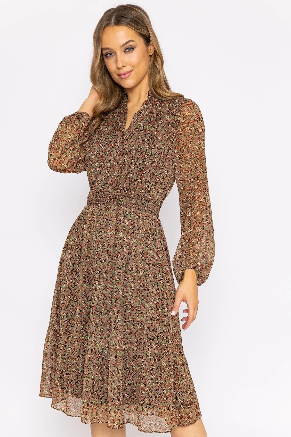 Mia Dress in Multi Print