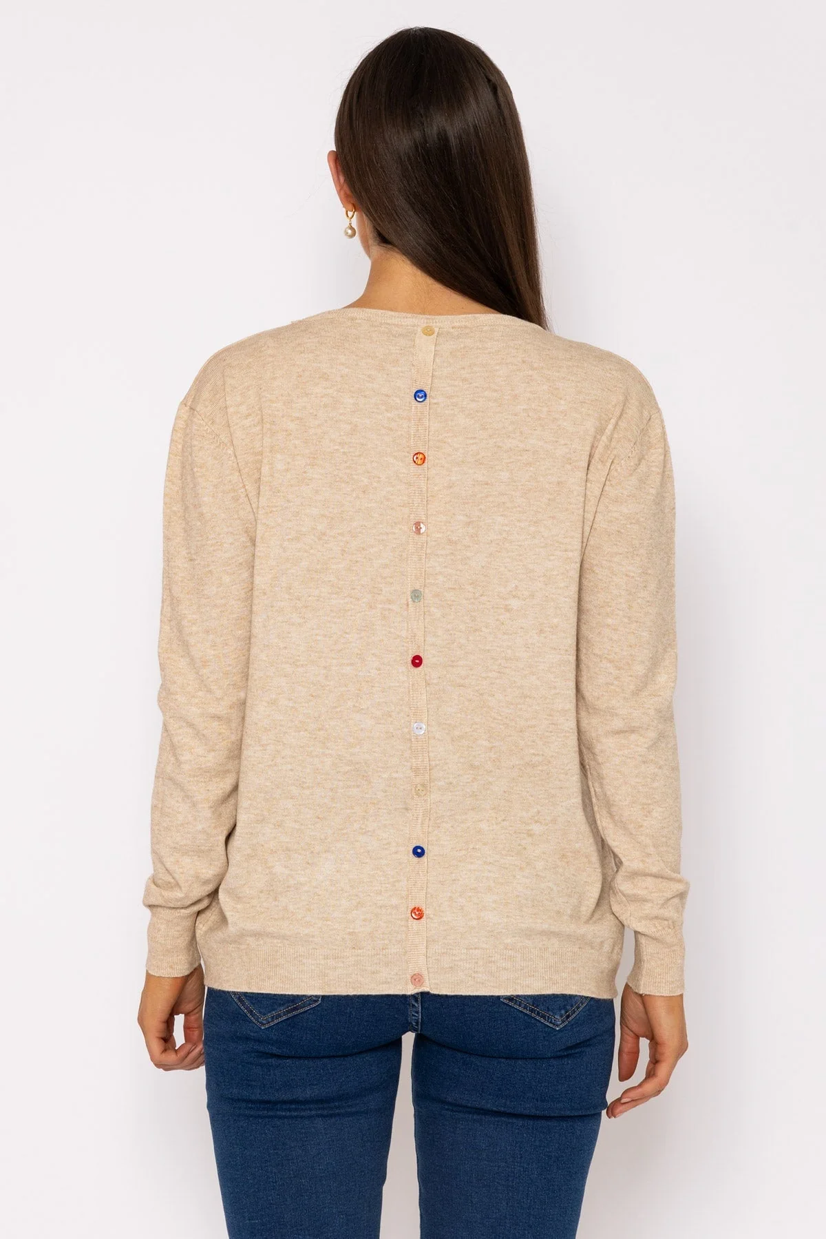 Button Detail Knit in Beige