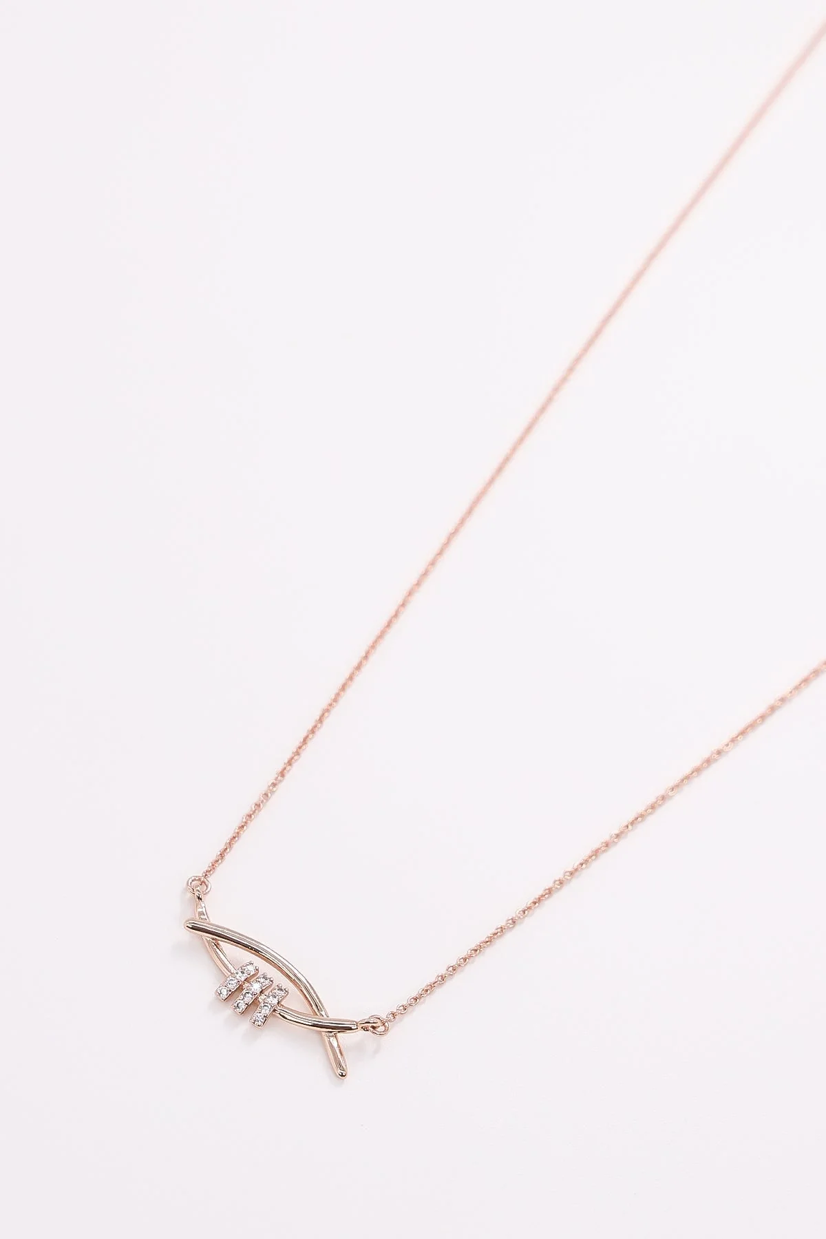 Rose Gold Double Bar Necklace
