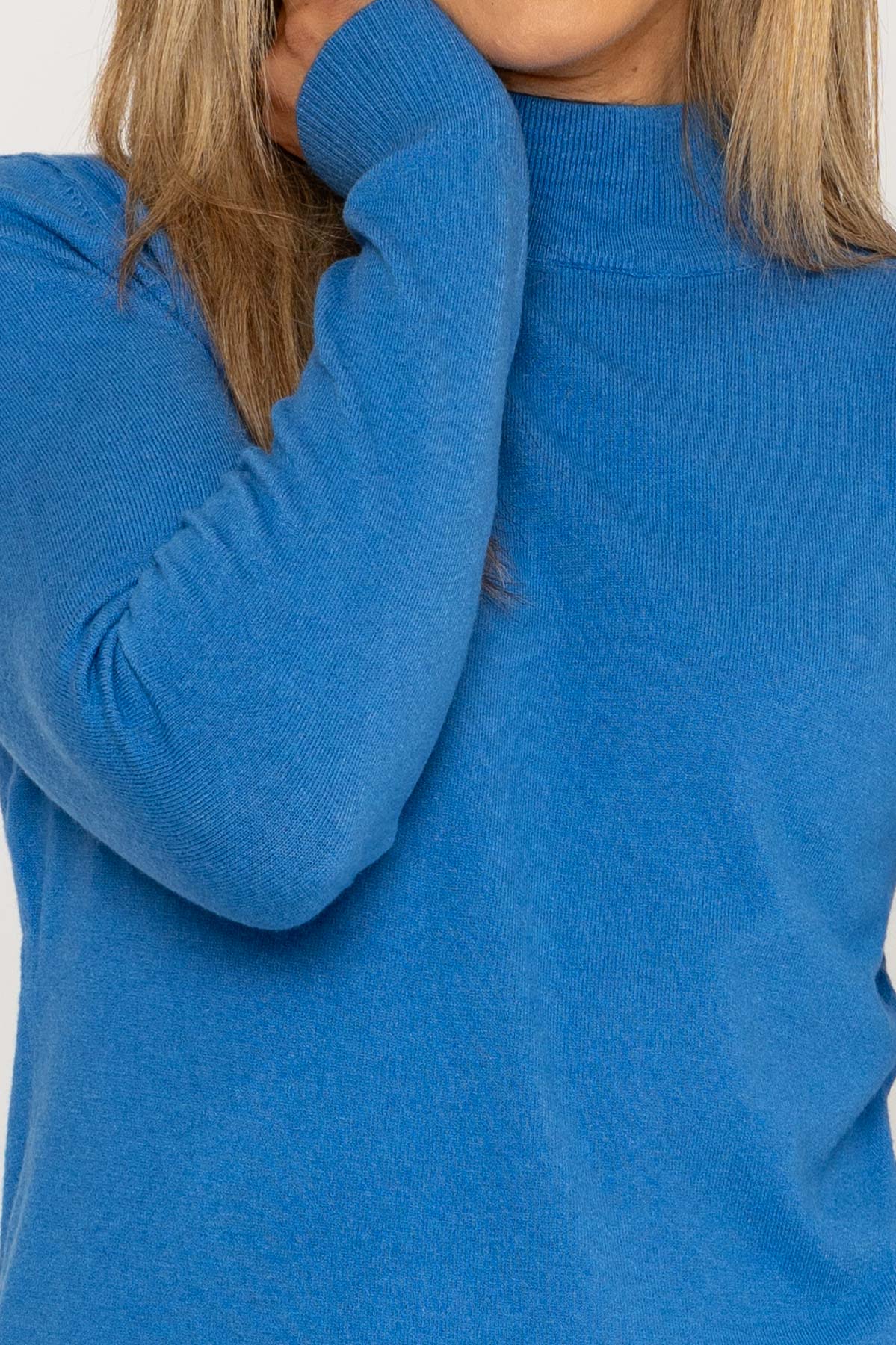 Turtleneck Knit in Blue