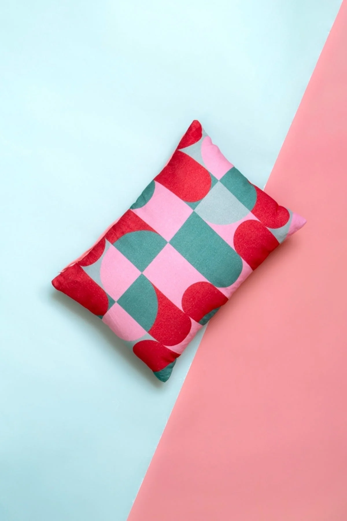 Riley Pink Geo Cushion