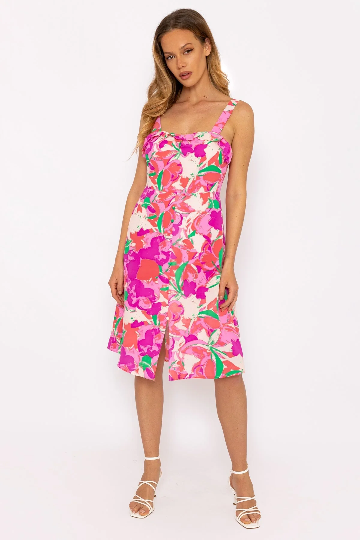 Charlotte Multi Print Knee Length Dress
