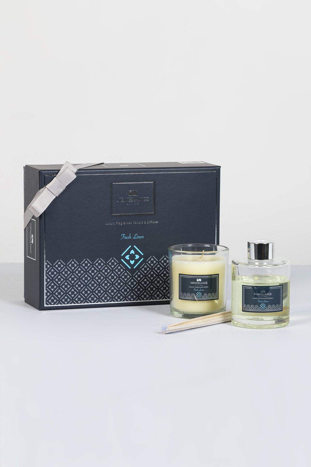 Fresh Linen Candle and Diffuser Set