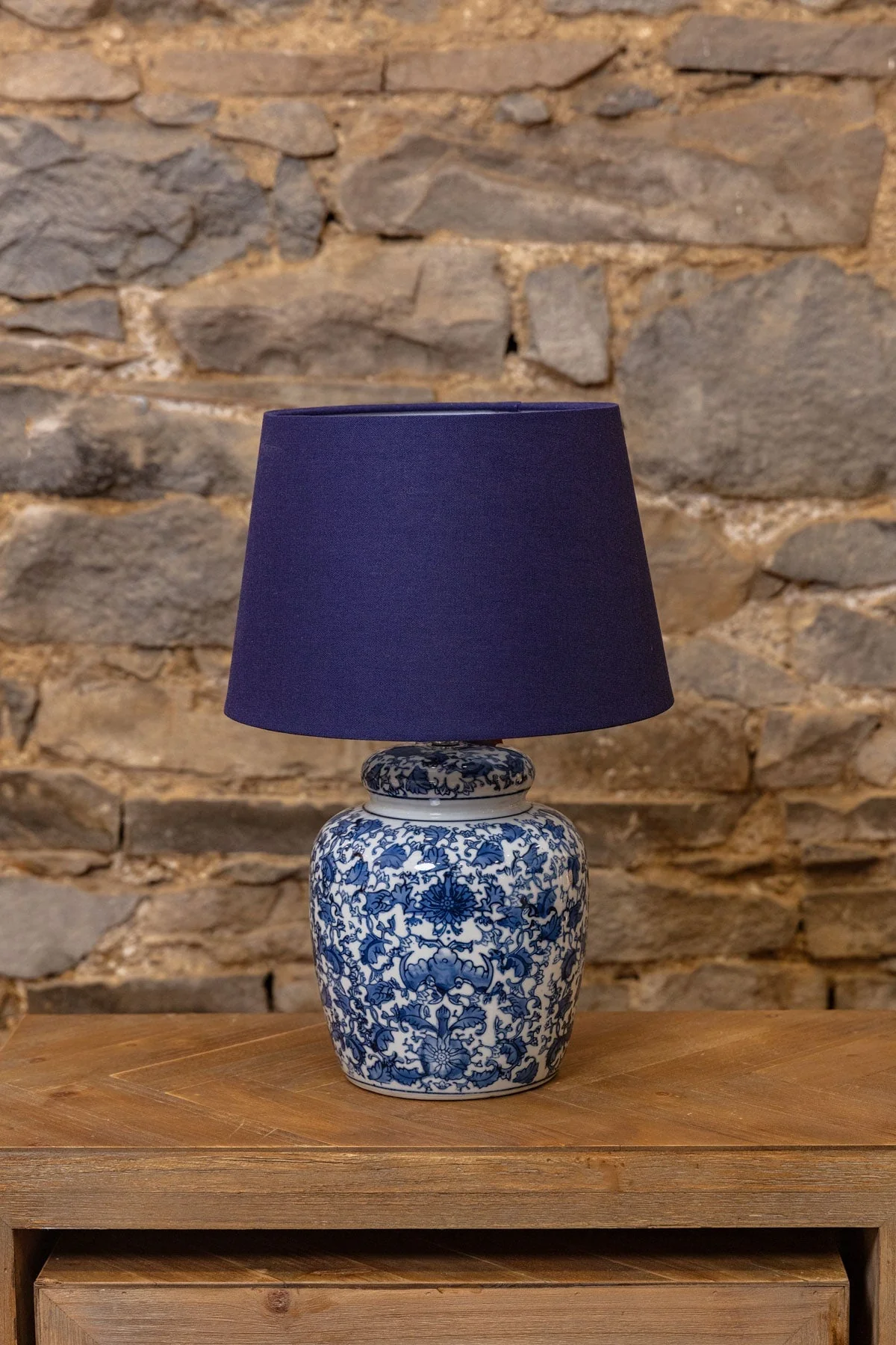 Olivia Navy Ceramic Table Lamp
