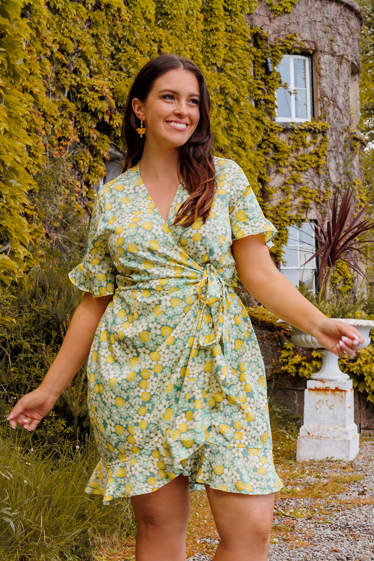 Curve - Henna Dress in Green