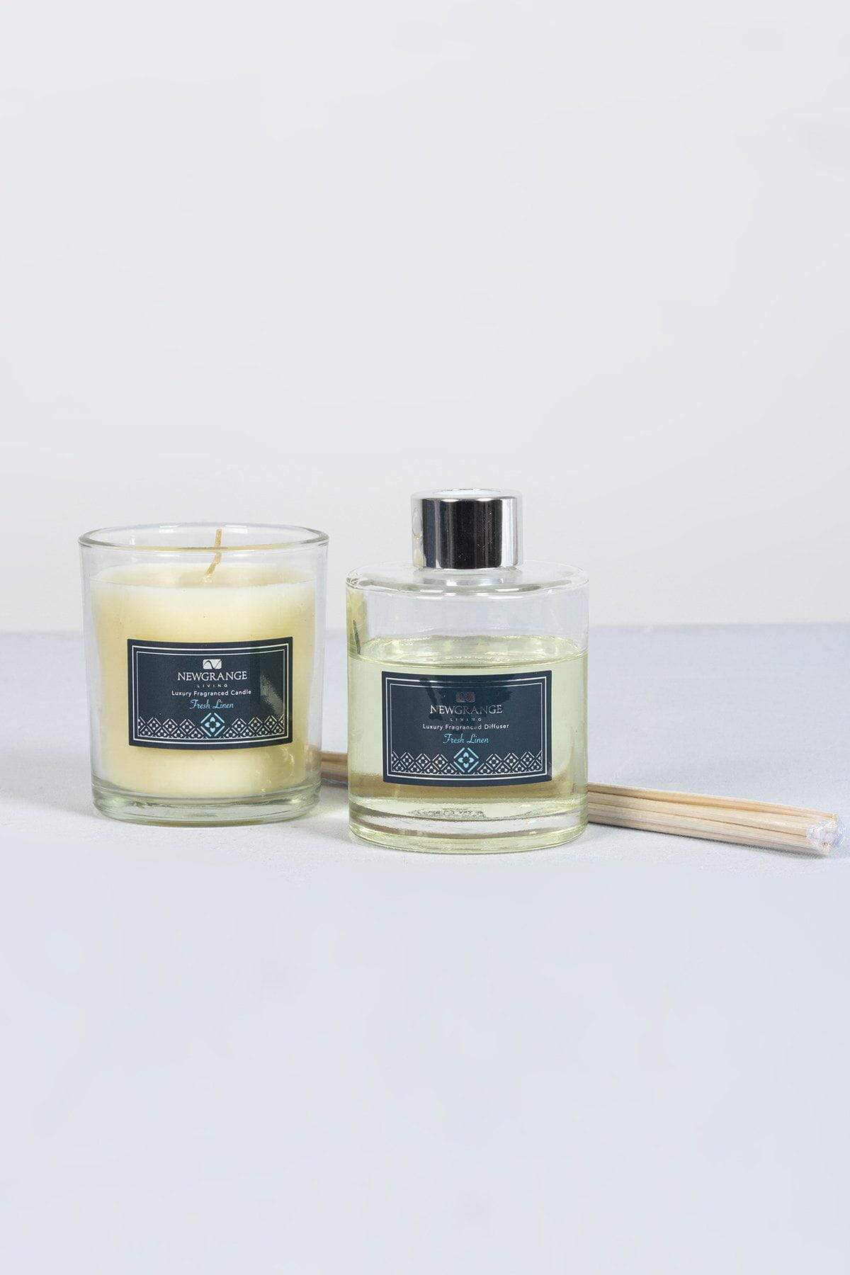 Fresh Linen Candle and Diffuser Set