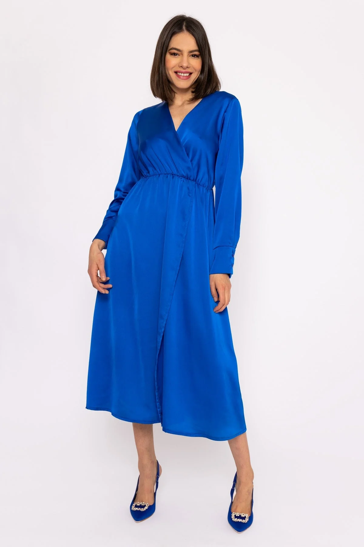 Jayne Blue Midi Dress