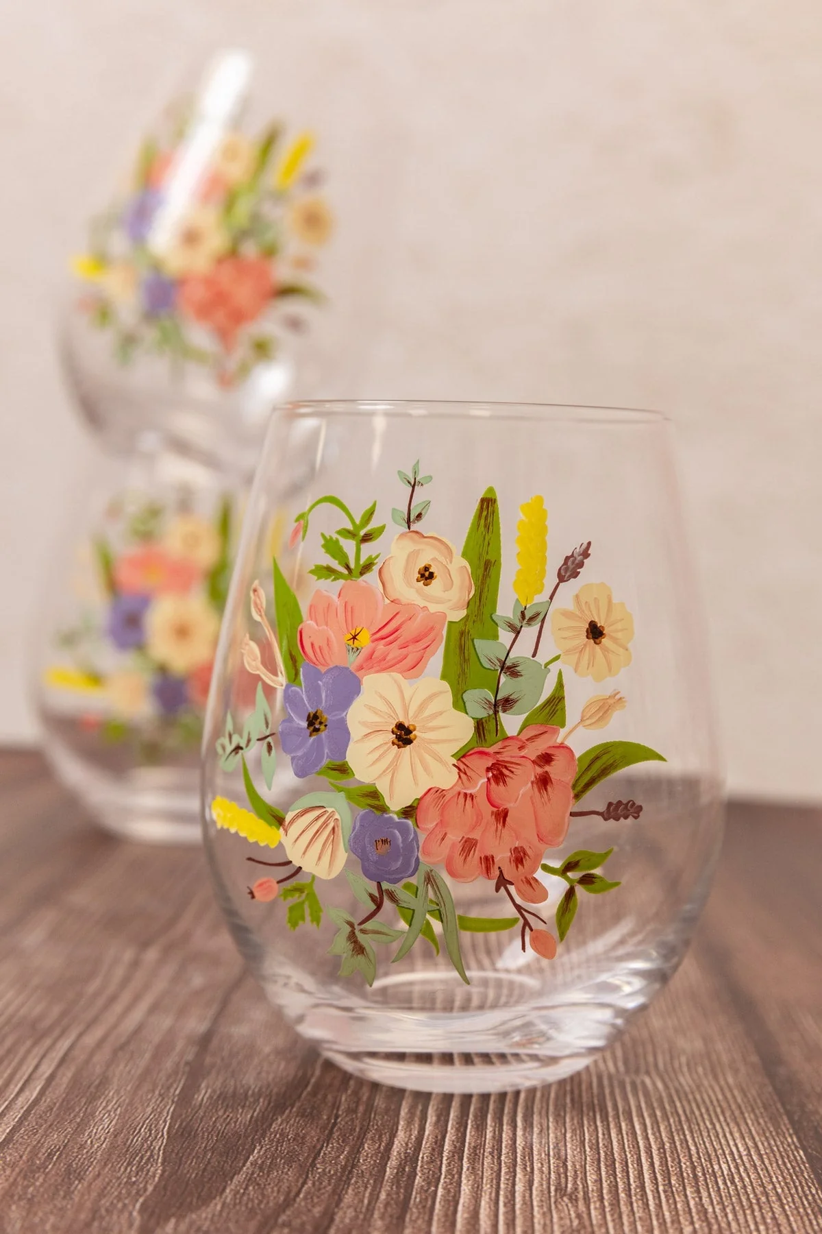 Heritage Stemless Wine Glass Set Of 4