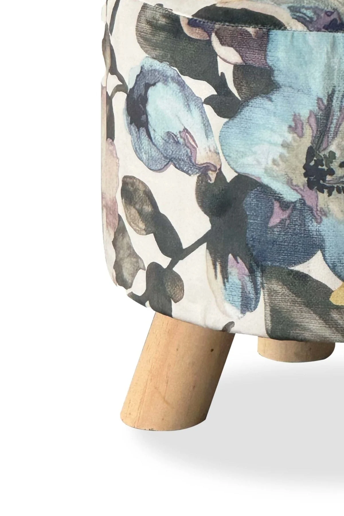 Flower Pattern Footstool