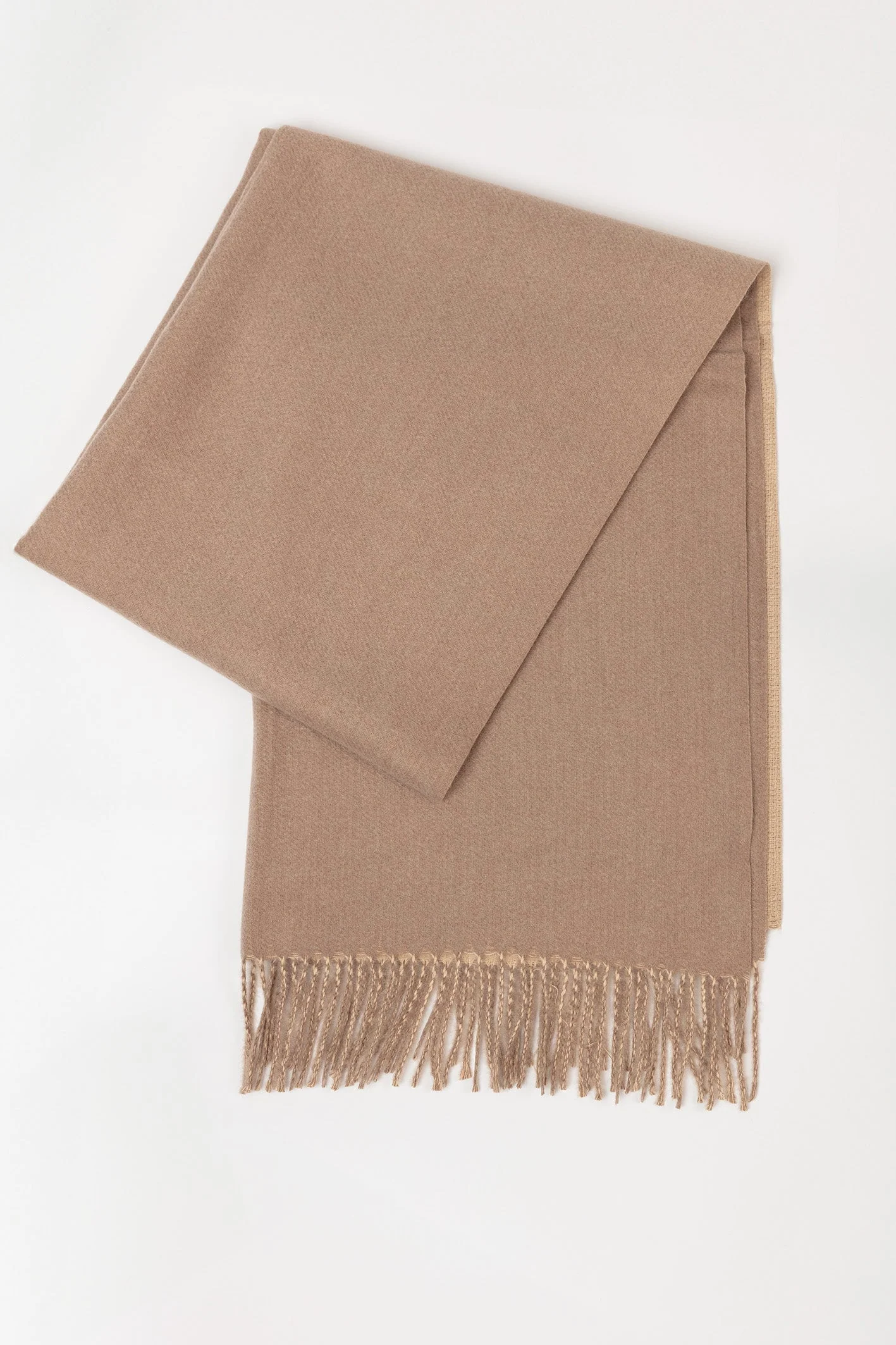 Two Tone Soft Touch Scarf in Natural